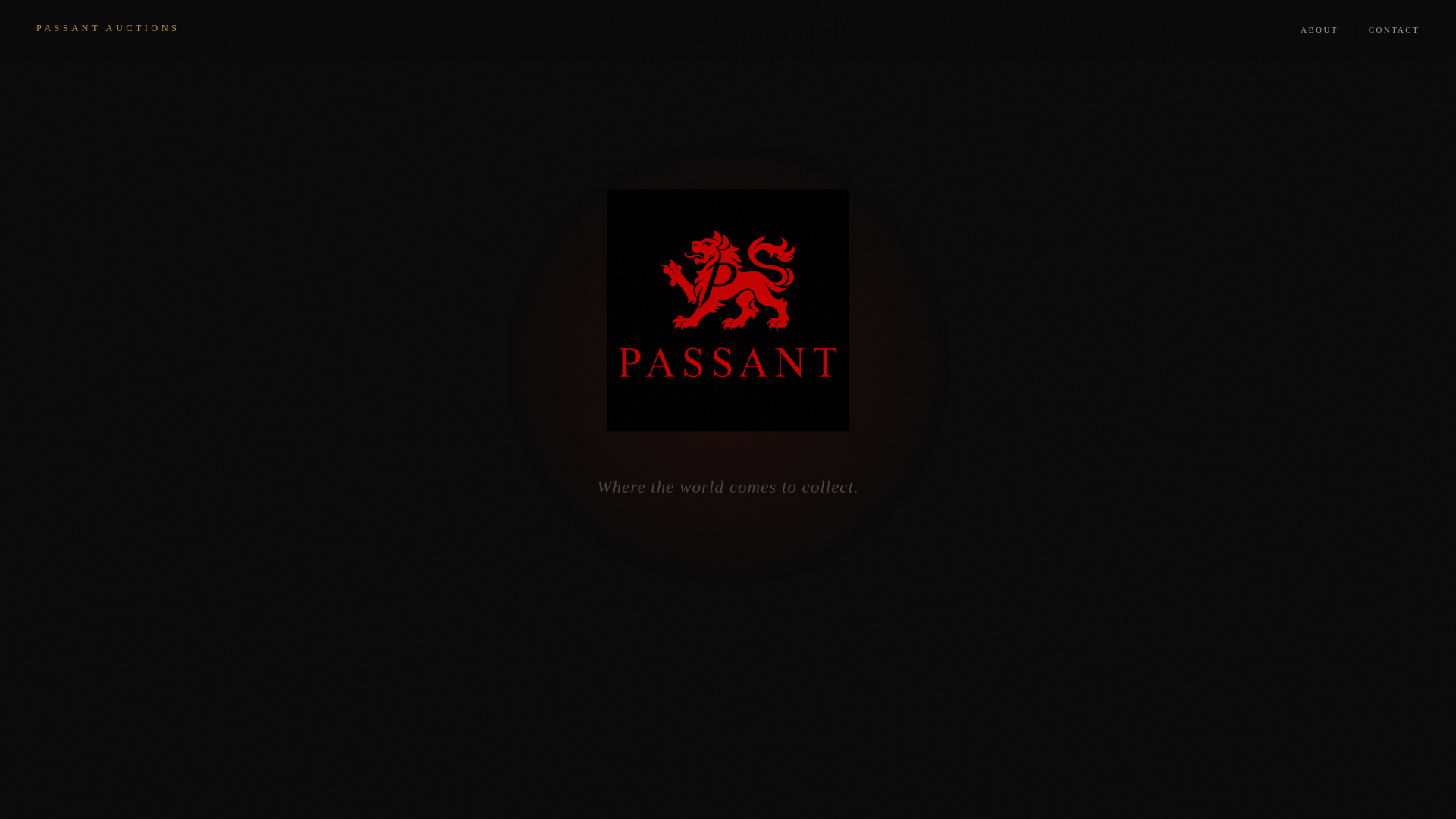 website screenshot of https://passantauctions.com/