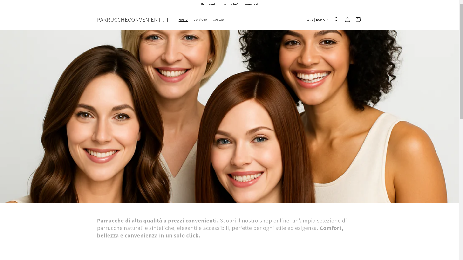 website screenshot of https://parruccheconvenienti.it/