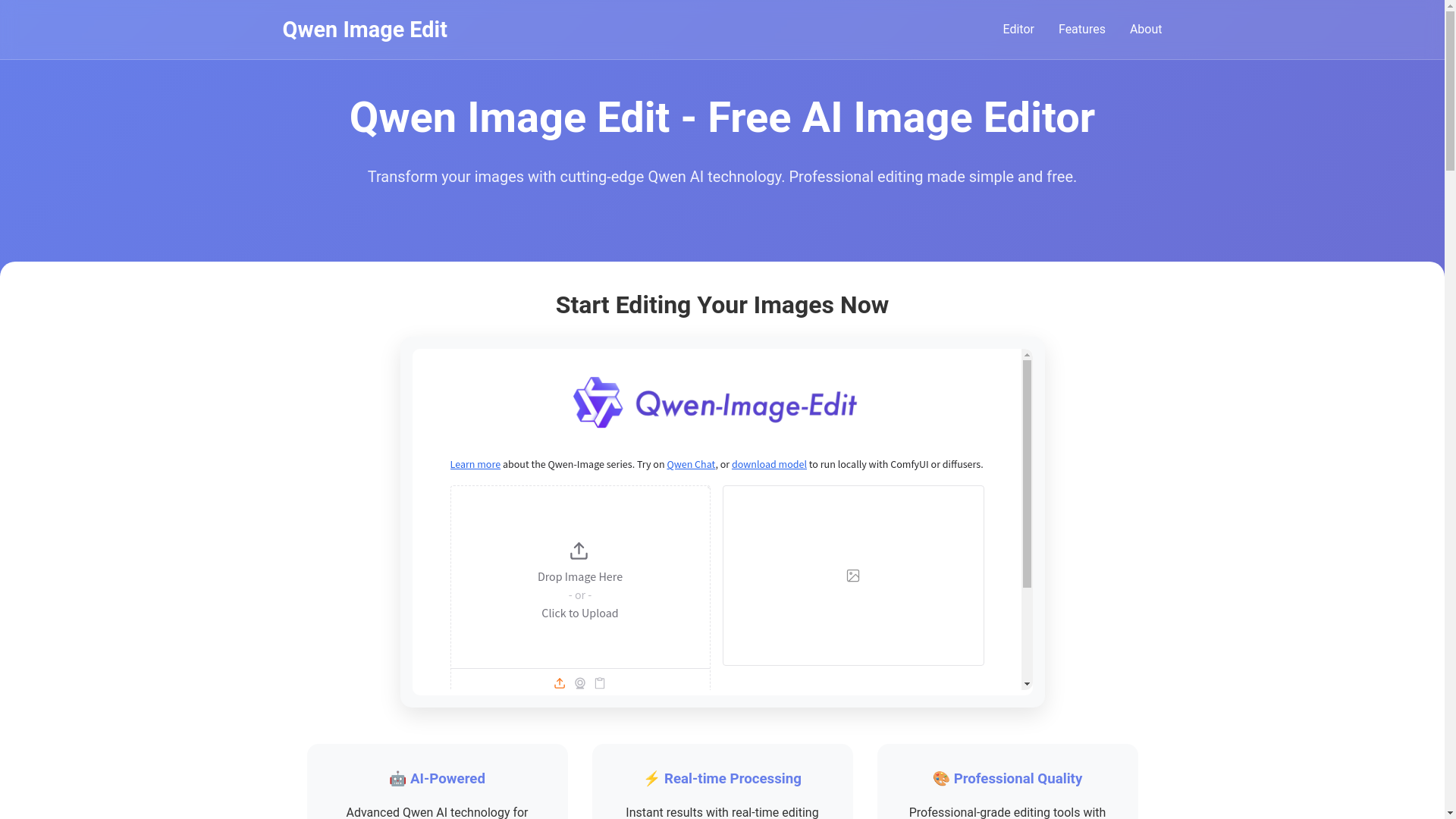 website screenshot of https://qwenimageedit-space.pages.dev/
