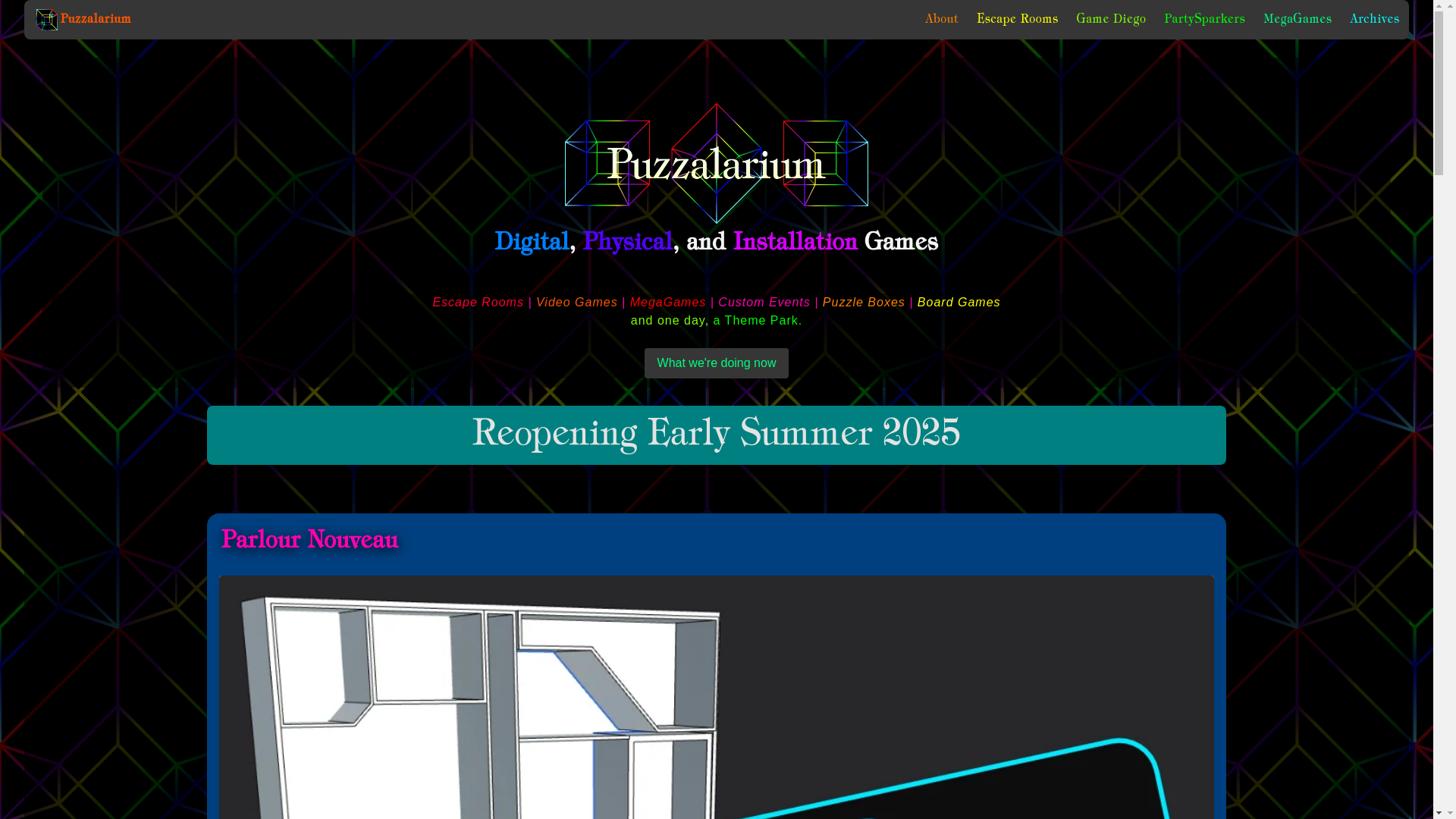 website screenshot of https://puzzalarium-website.pages.dev/