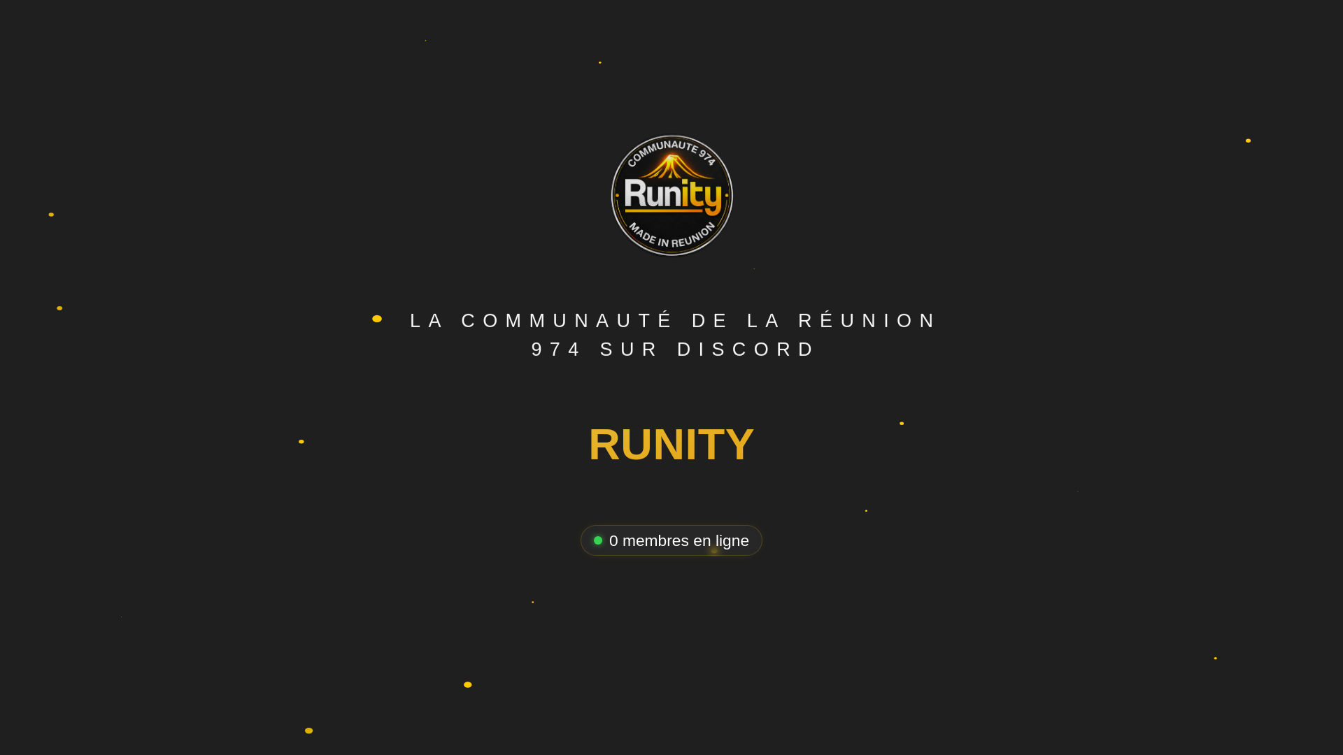 website screenshot of https://runity.re/