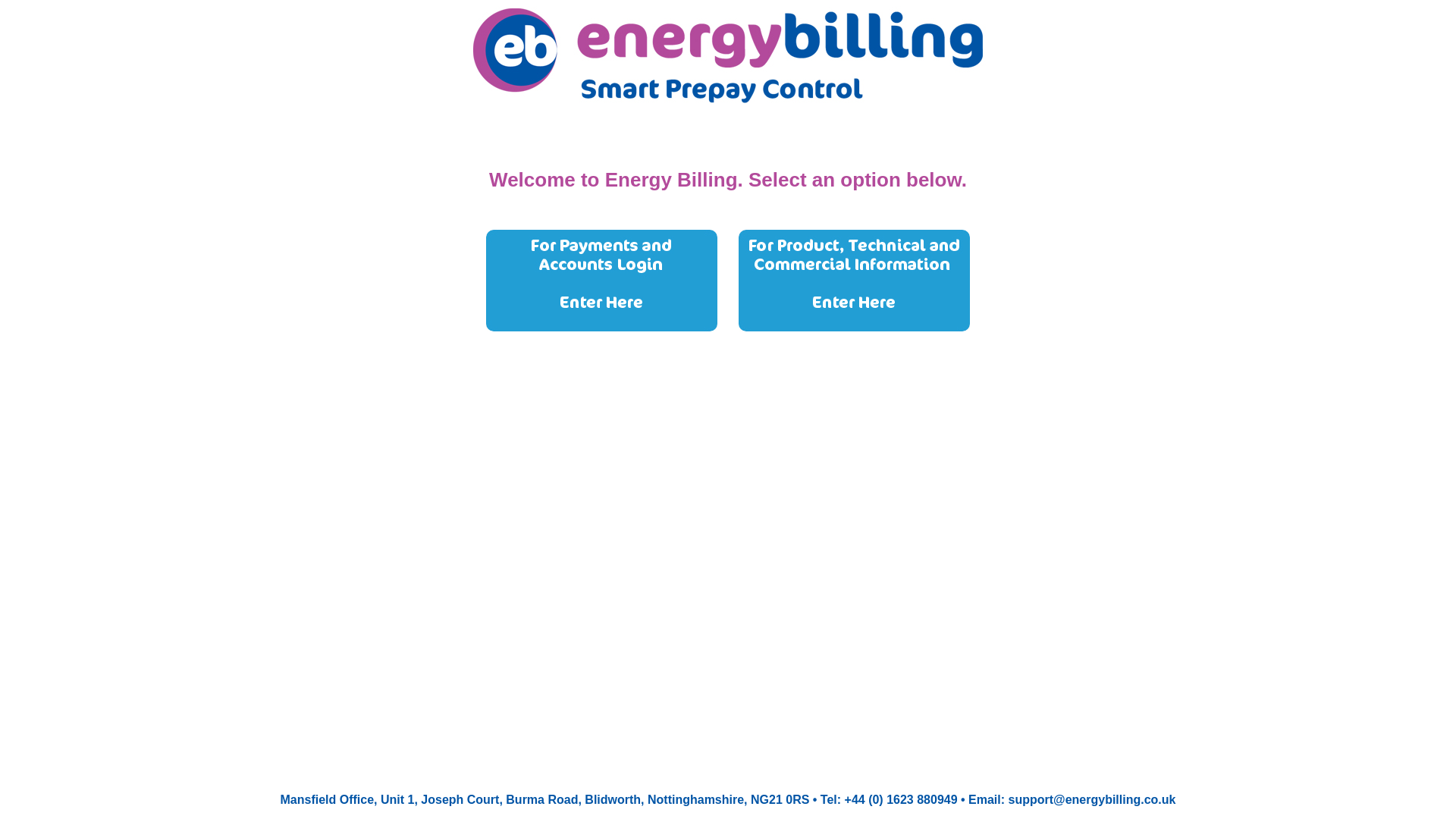 website screenshot of https://energybilling.co.uk/