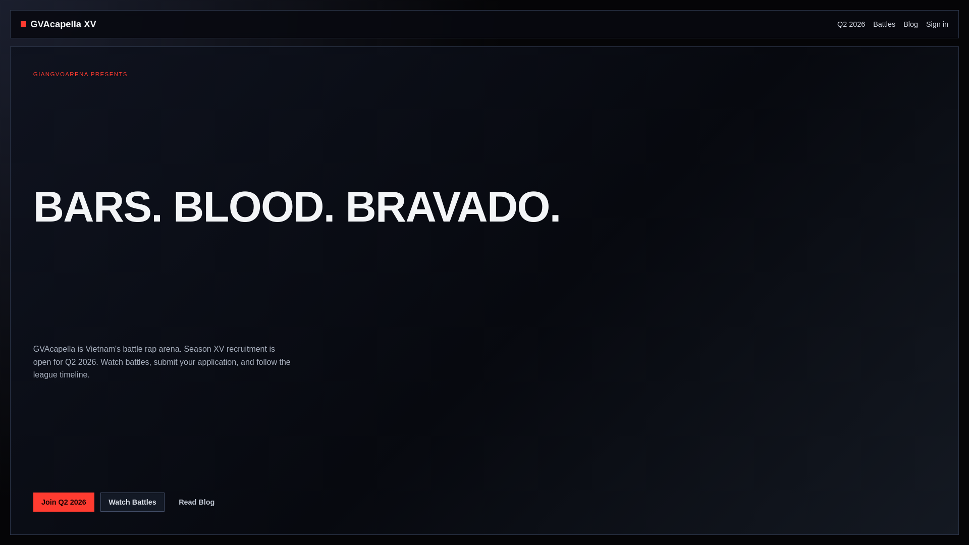 website screenshot of https://gvacapella-web.pages.dev/