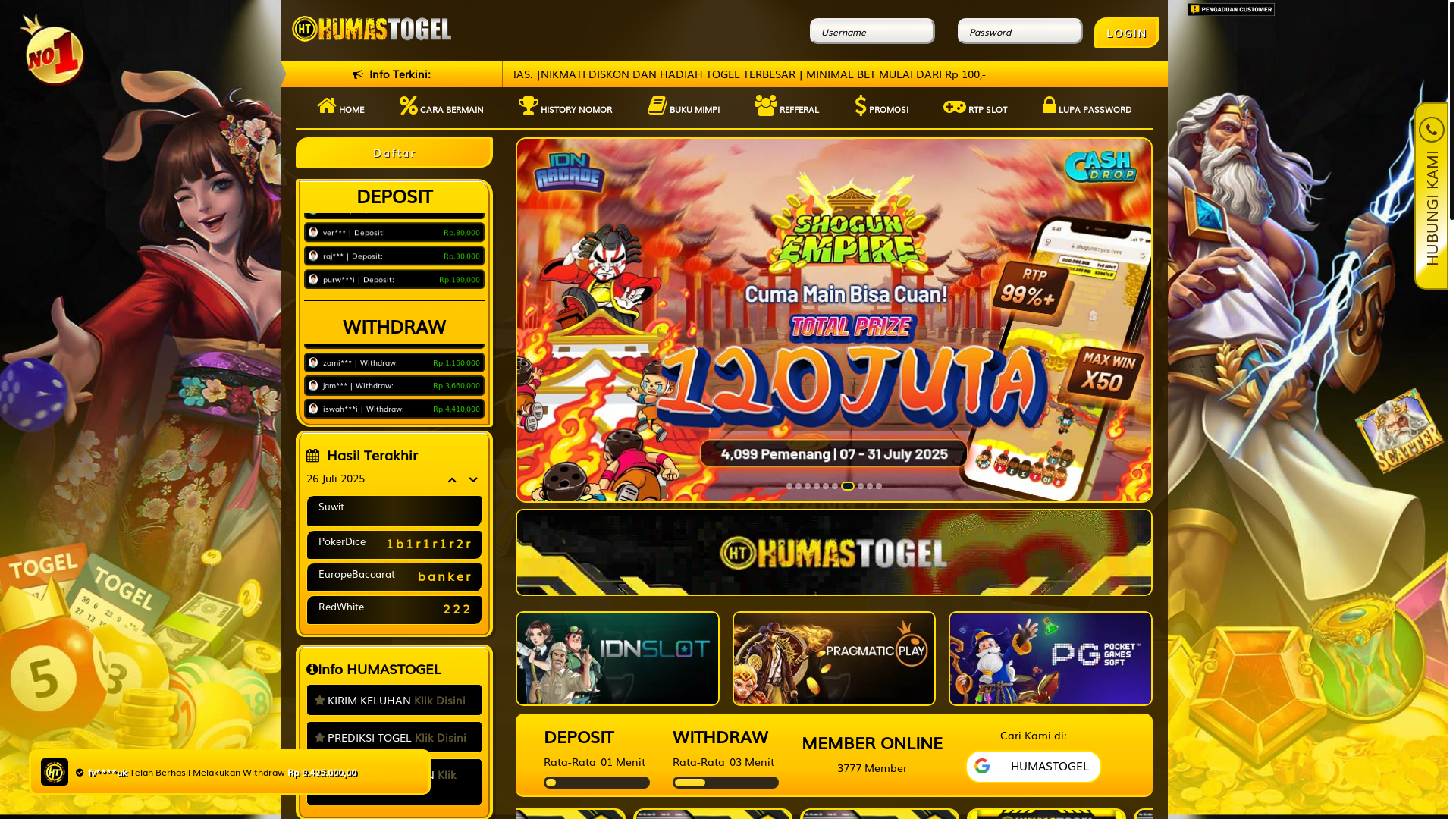 website screenshot of https://yakinhumas.my/