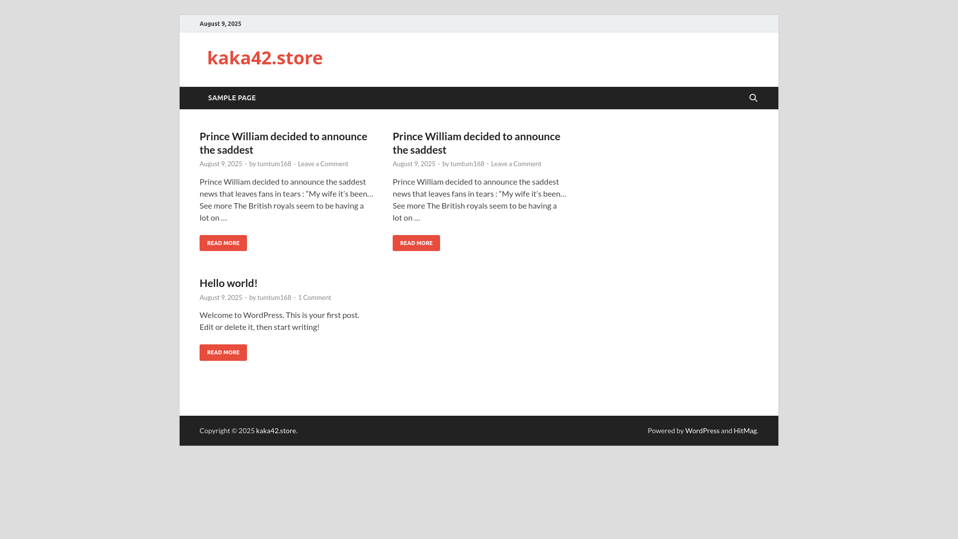 website screenshot of https://kaka42.store/