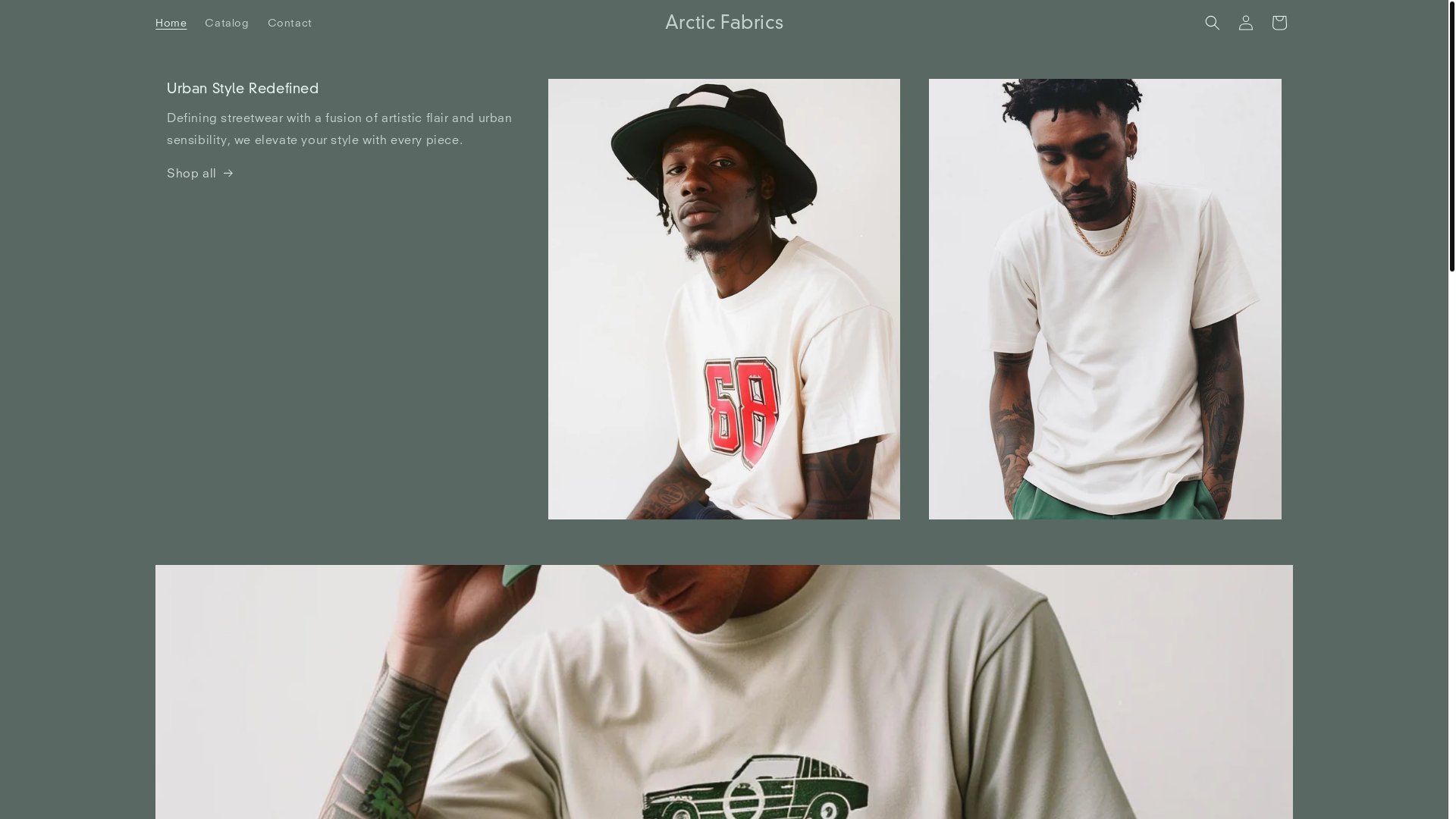 website screenshot of https://arcticfabrics.com/