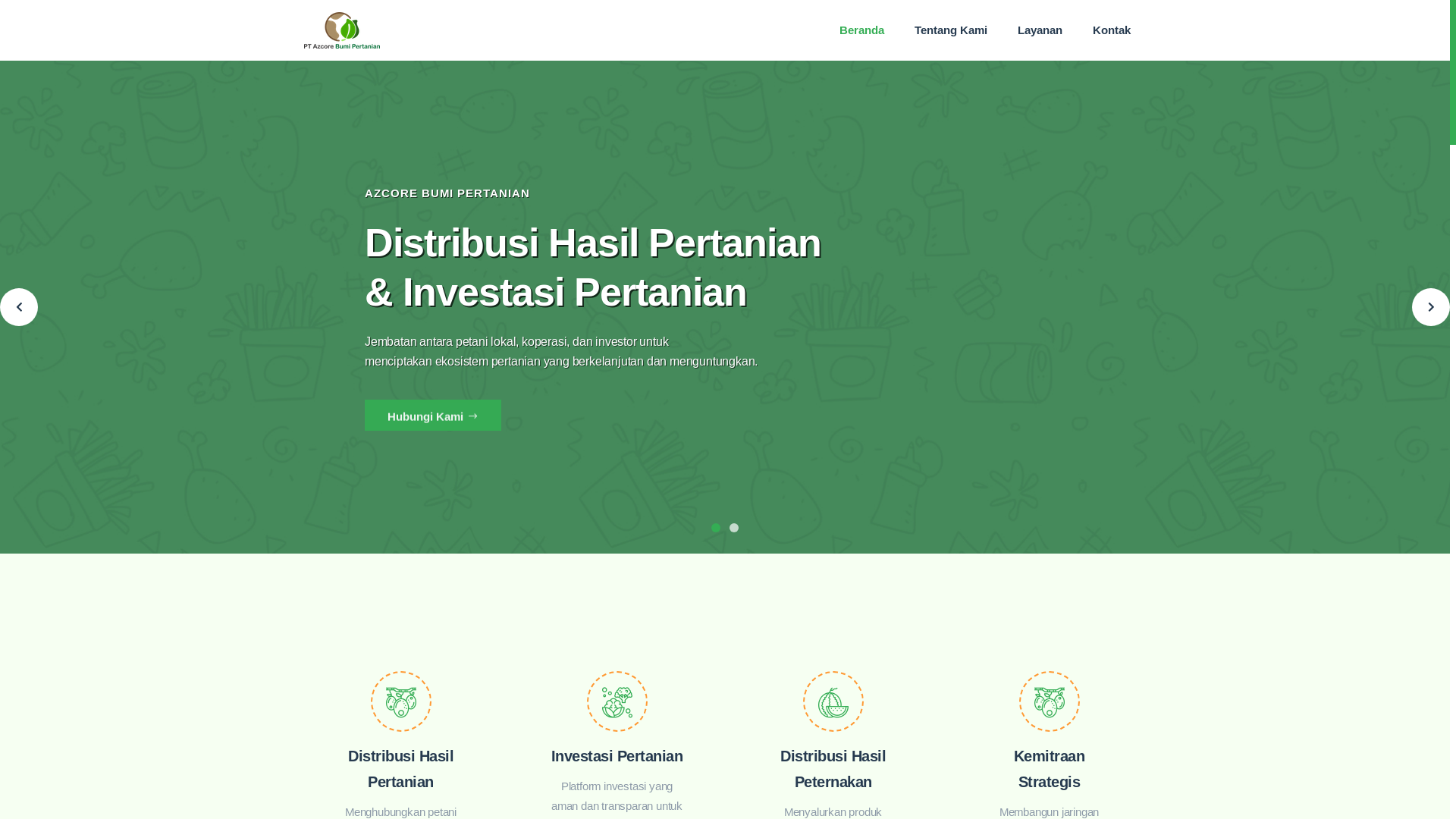 website screenshot of https://azcore-bp.com/