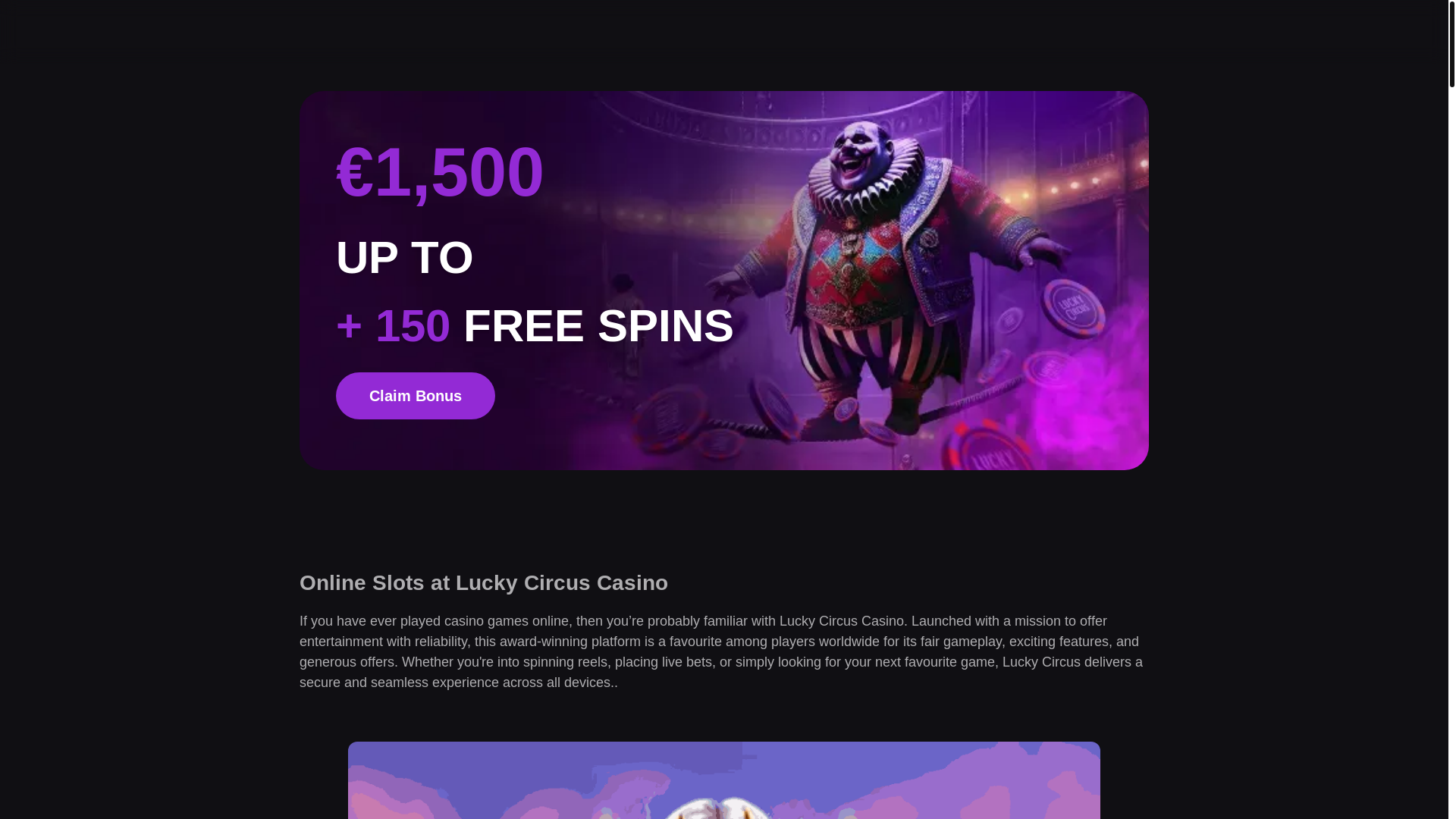 website screenshot of https://lucky-circus-casinoluckycircusorg.pages.dev/