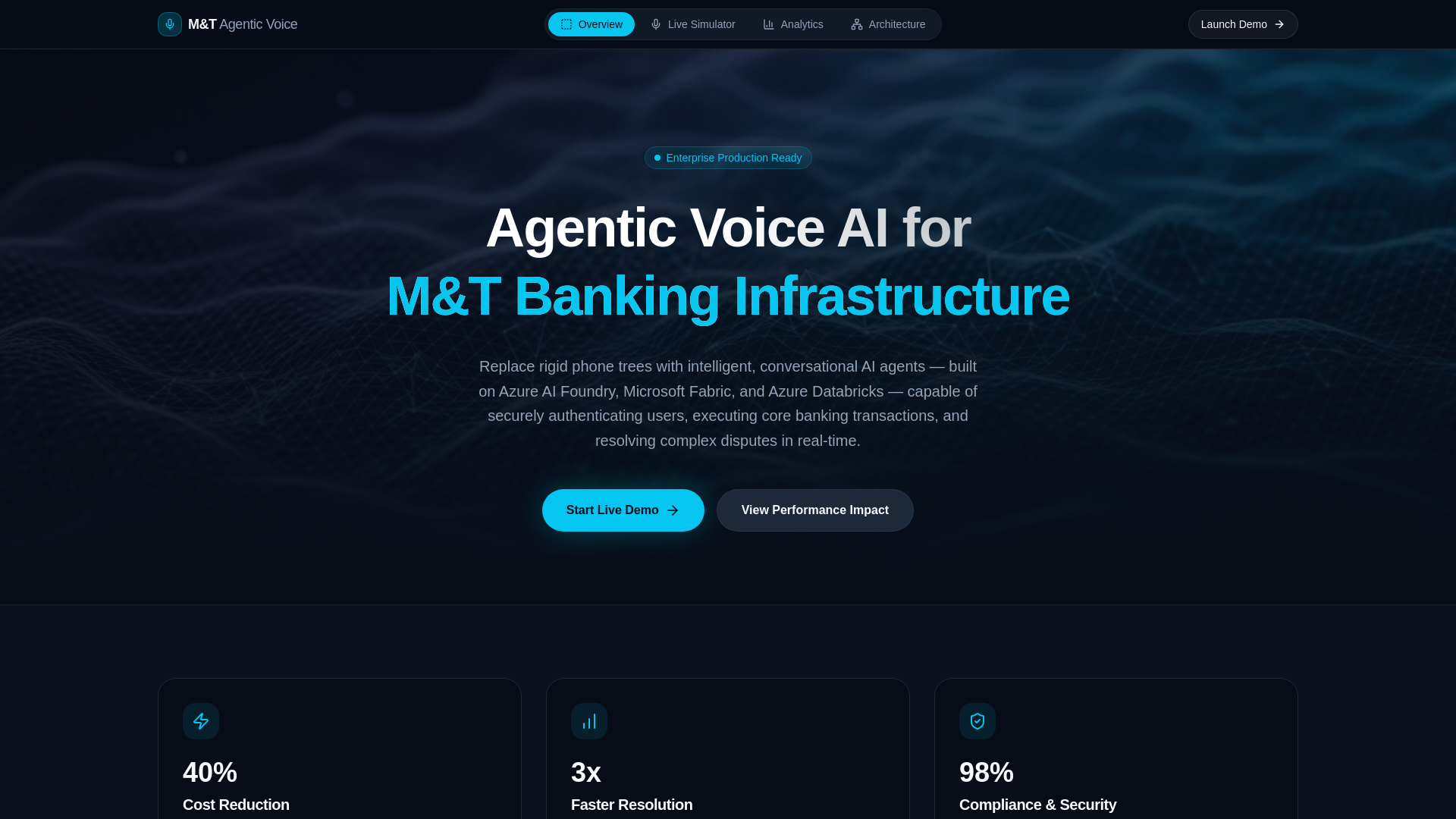 website screenshot of https://voice-native-ai-agents-demo.com