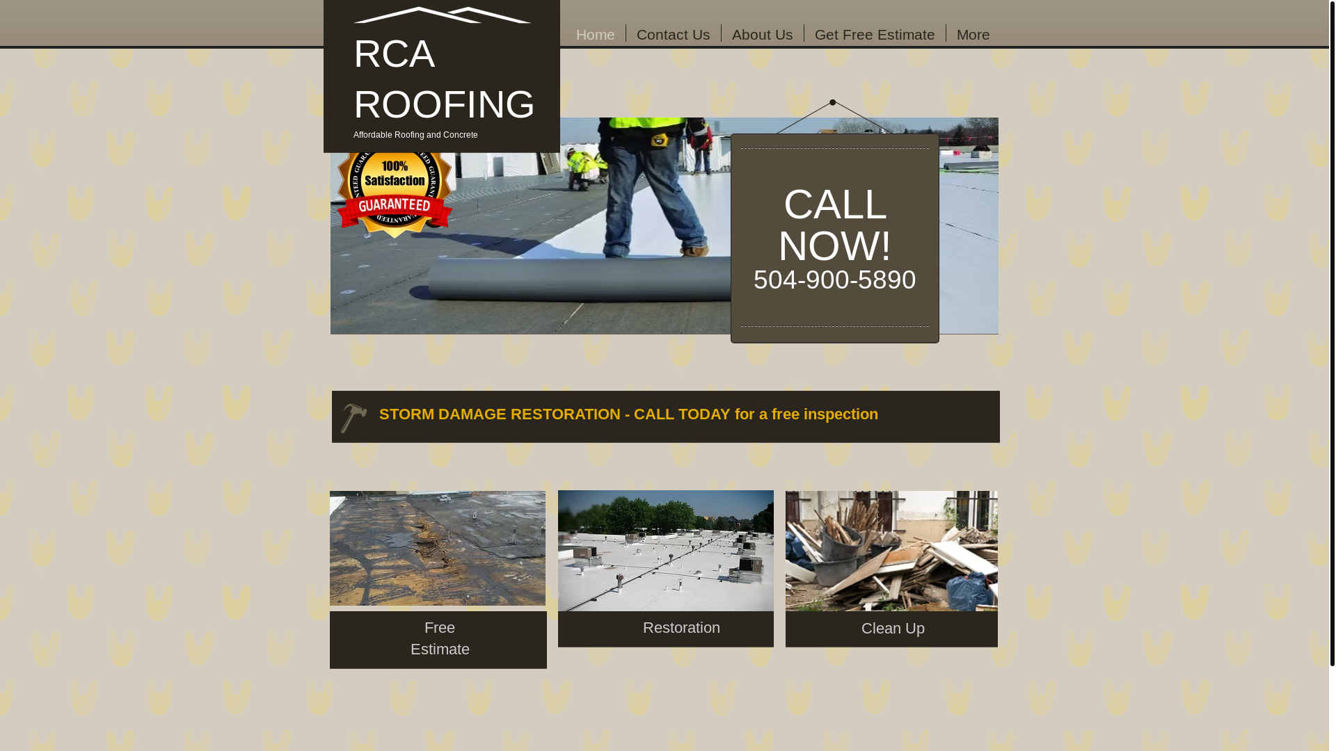 website screenshot of https://rcaconstructionla.com/
