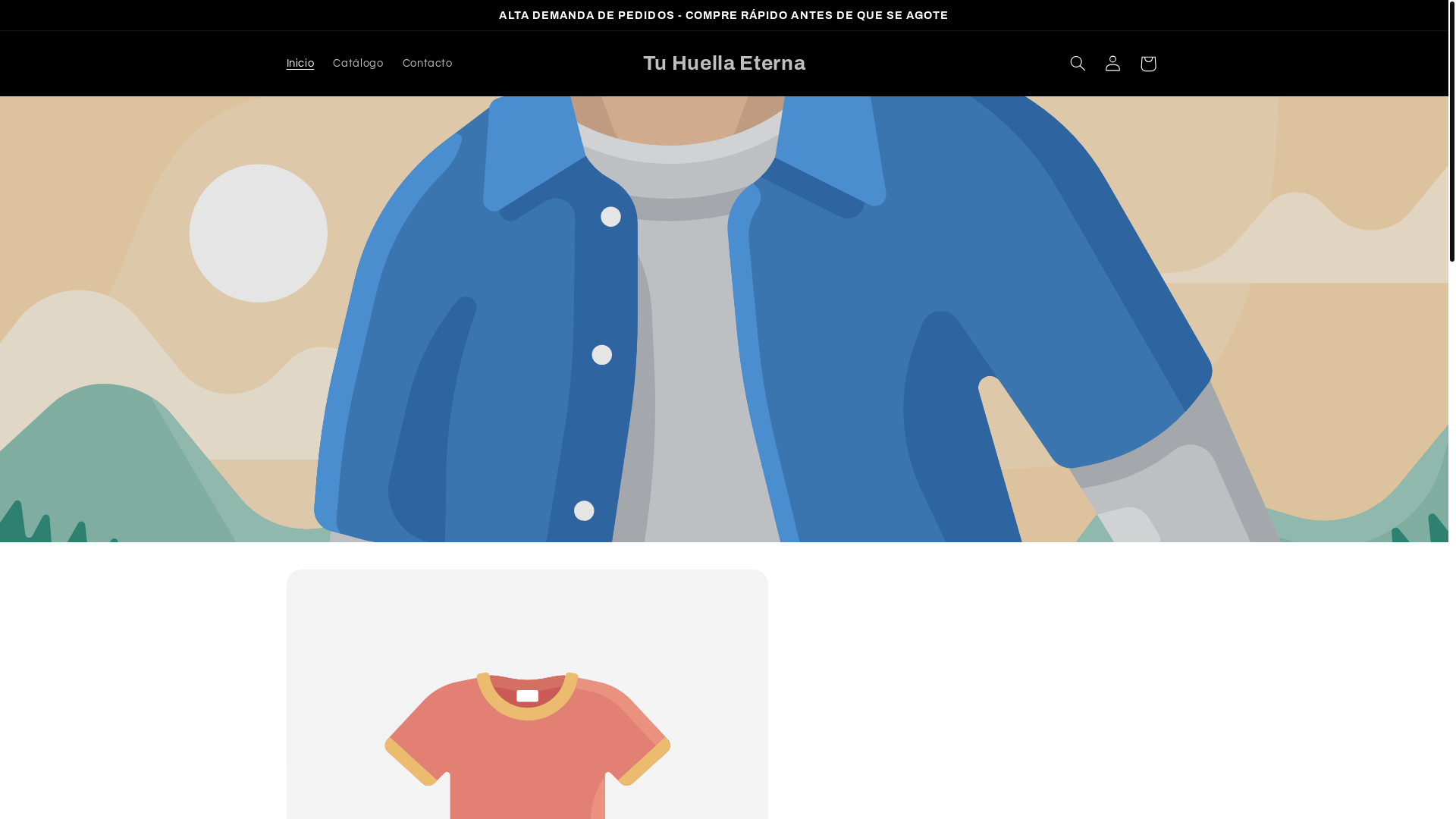 website screenshot of https://tuhuellaeterna.com/