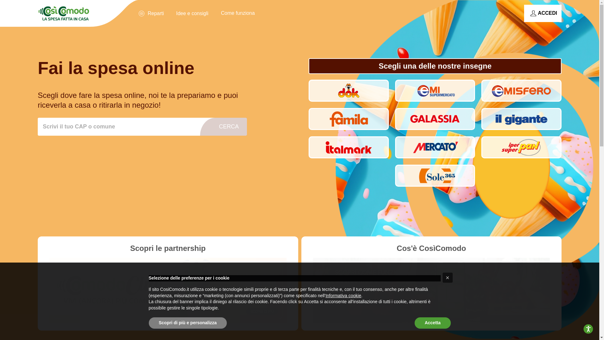 website screenshot of https://cosicomodo.it/