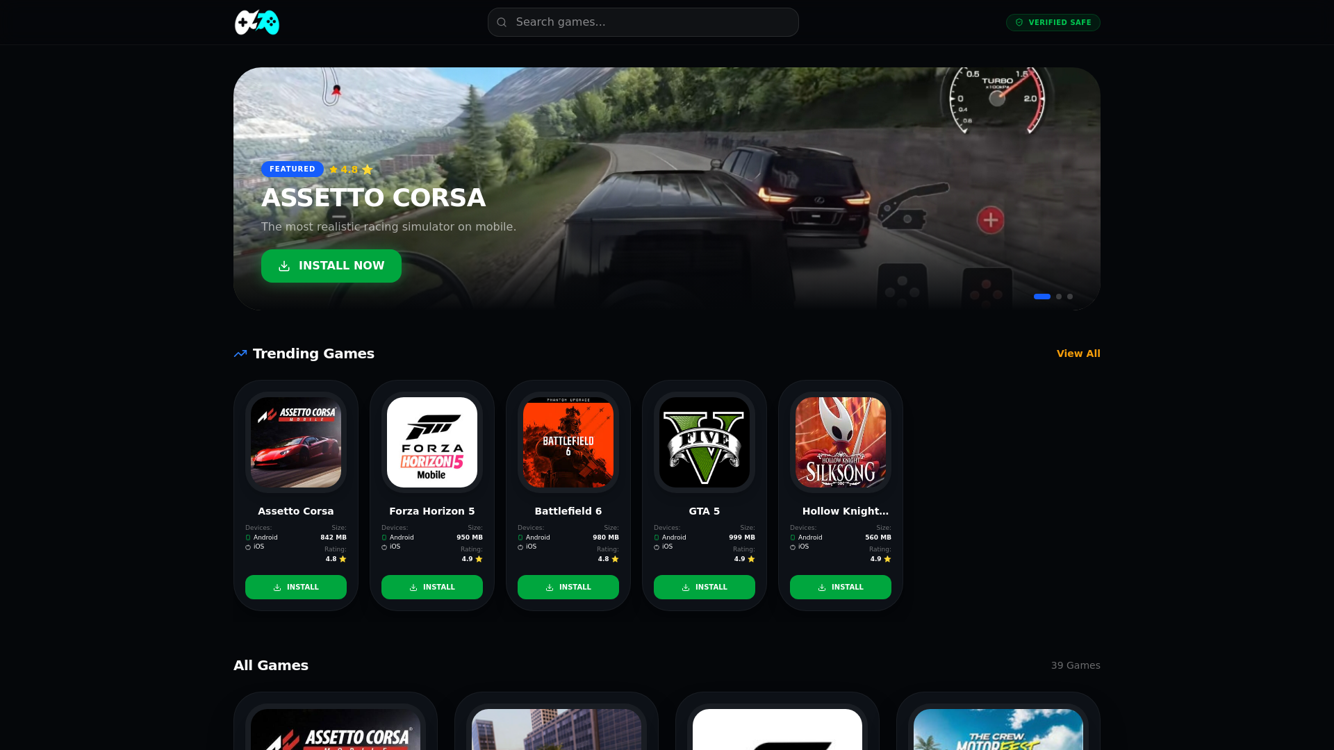 website screenshot of https://gaming2you.pages.dev/