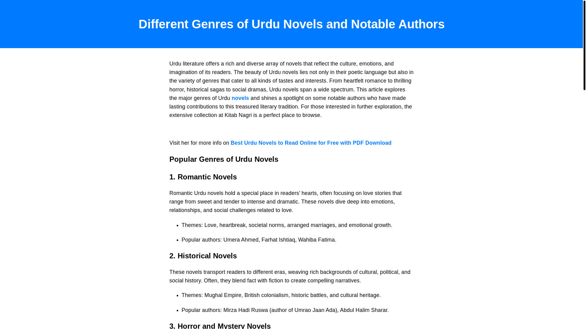 website screenshot of https://urdunovels.pages.dev/