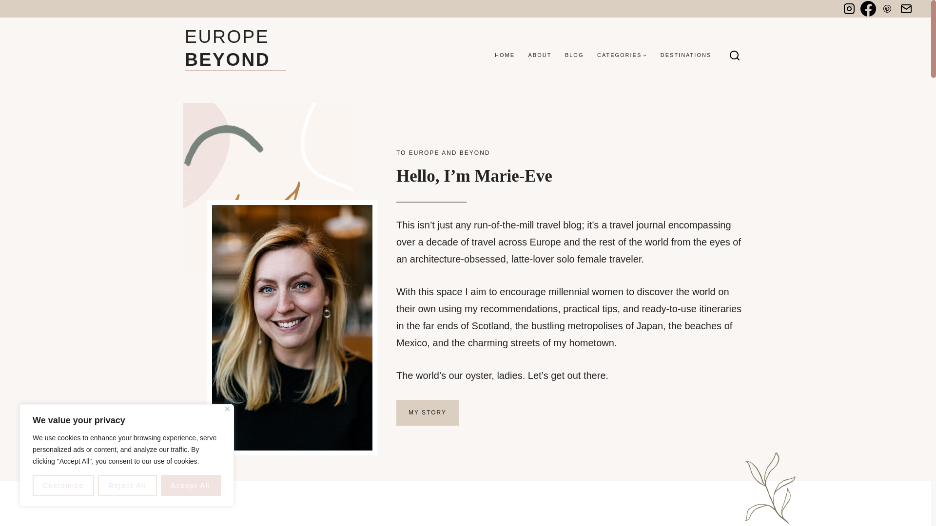 website screenshot of https://toeuropeandbeyond.pages.dev/