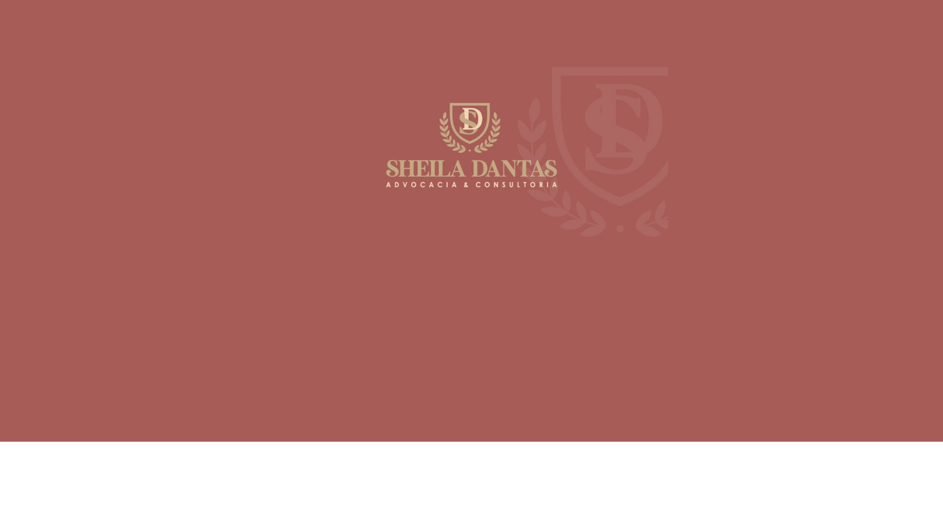 website screenshot of https://sheiladantasadv.com.br