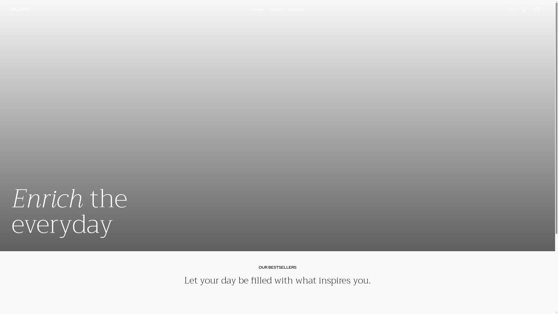 website screenshot of https://muvyn.shop/
