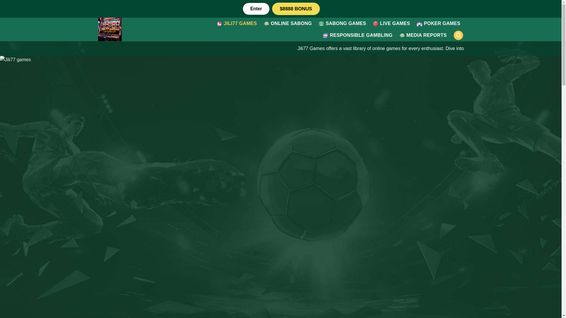 website screenshot of https://jili77games.com/