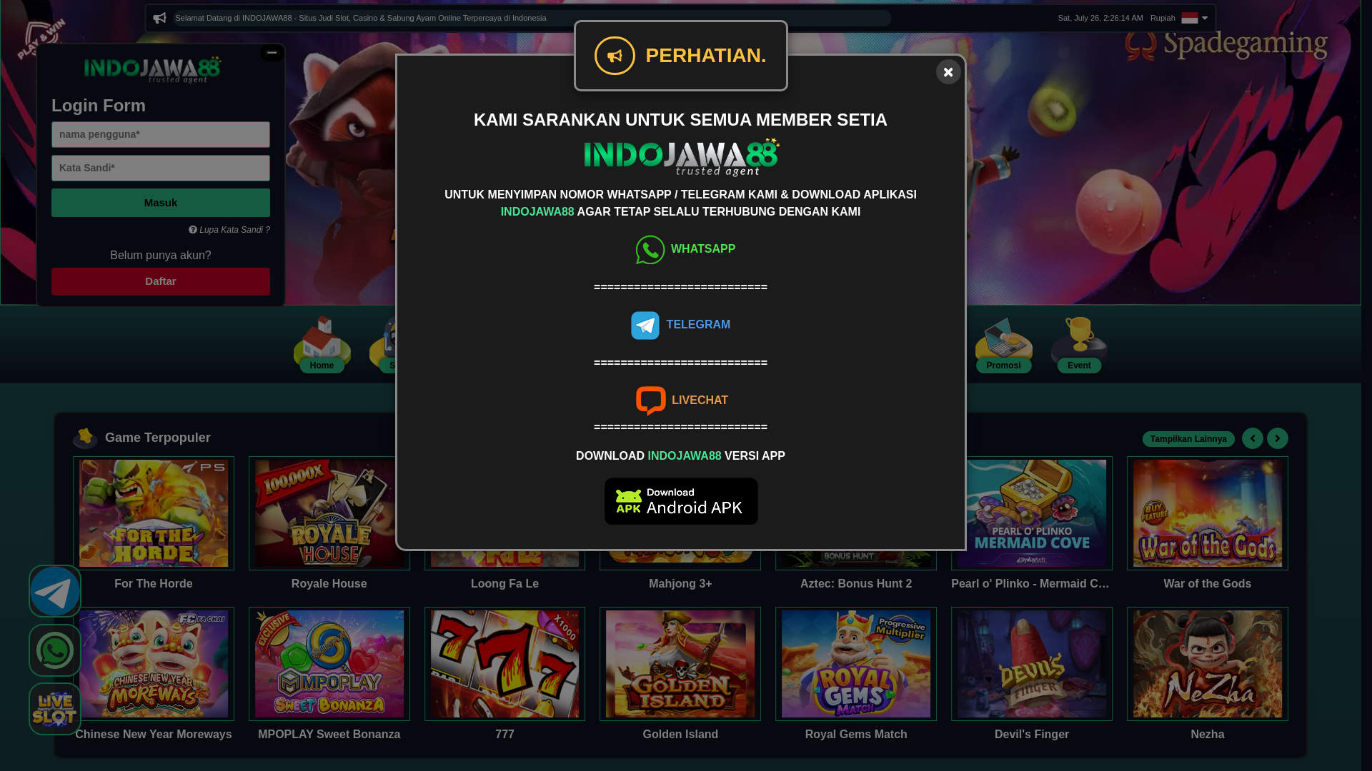 website screenshot of https://kerisjawa.shop/