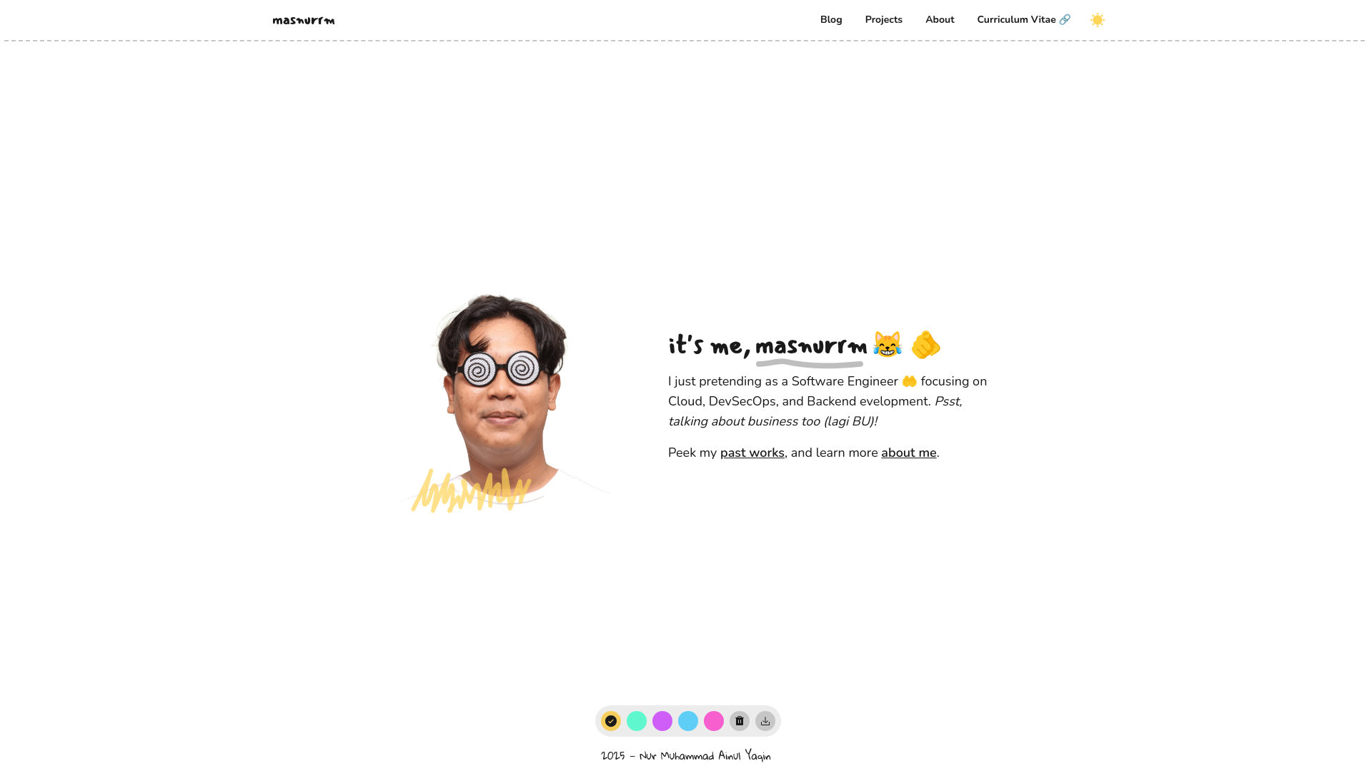 website screenshot of https://masnurrm-com.pages.dev/