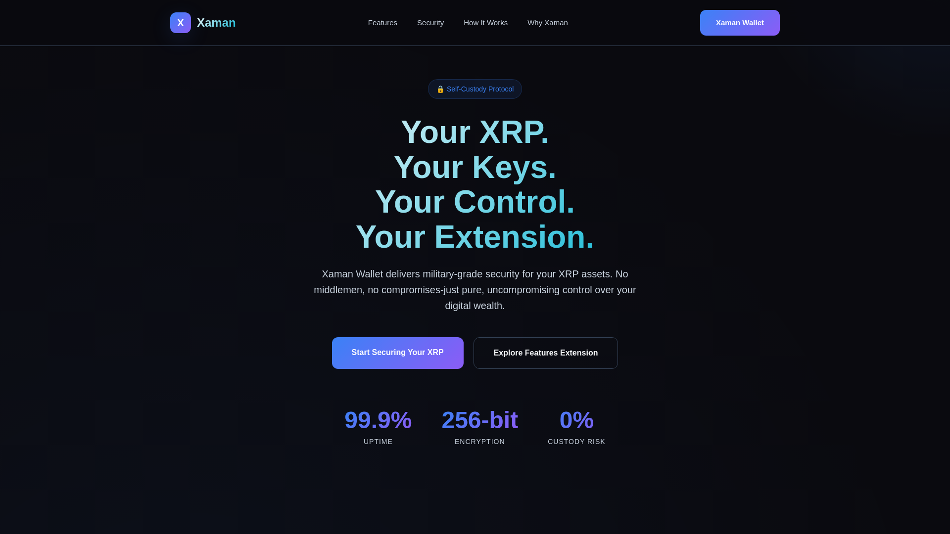 website screenshot of https://xaman.finance/