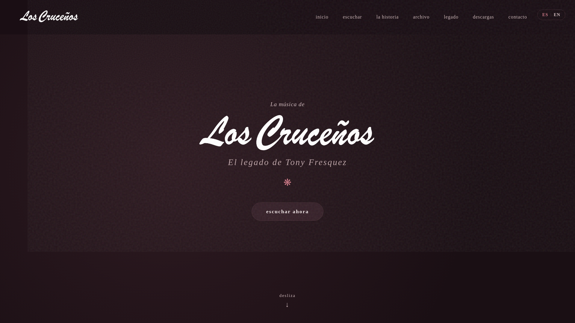 website screenshot of https://loscrucenos.pages.dev/