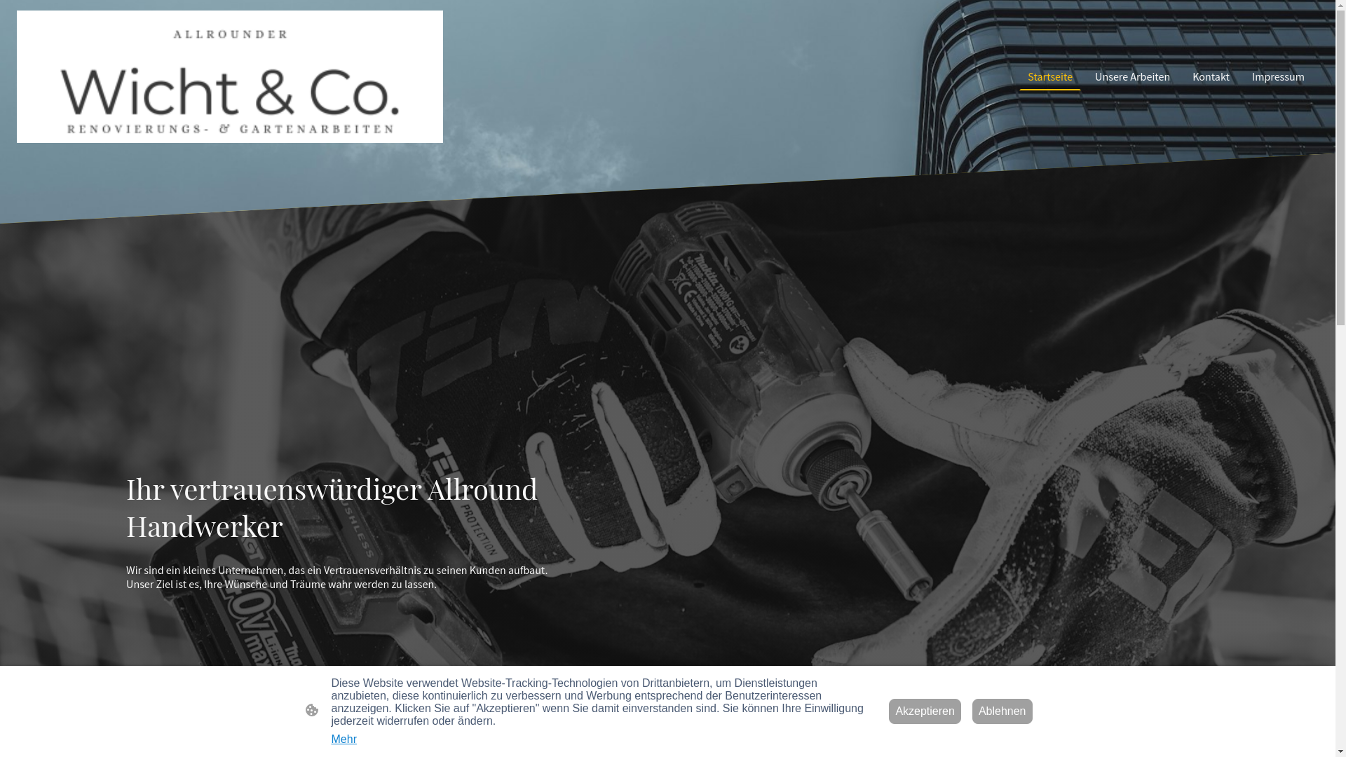 website screenshot of https://wicht-jungbeck.de/