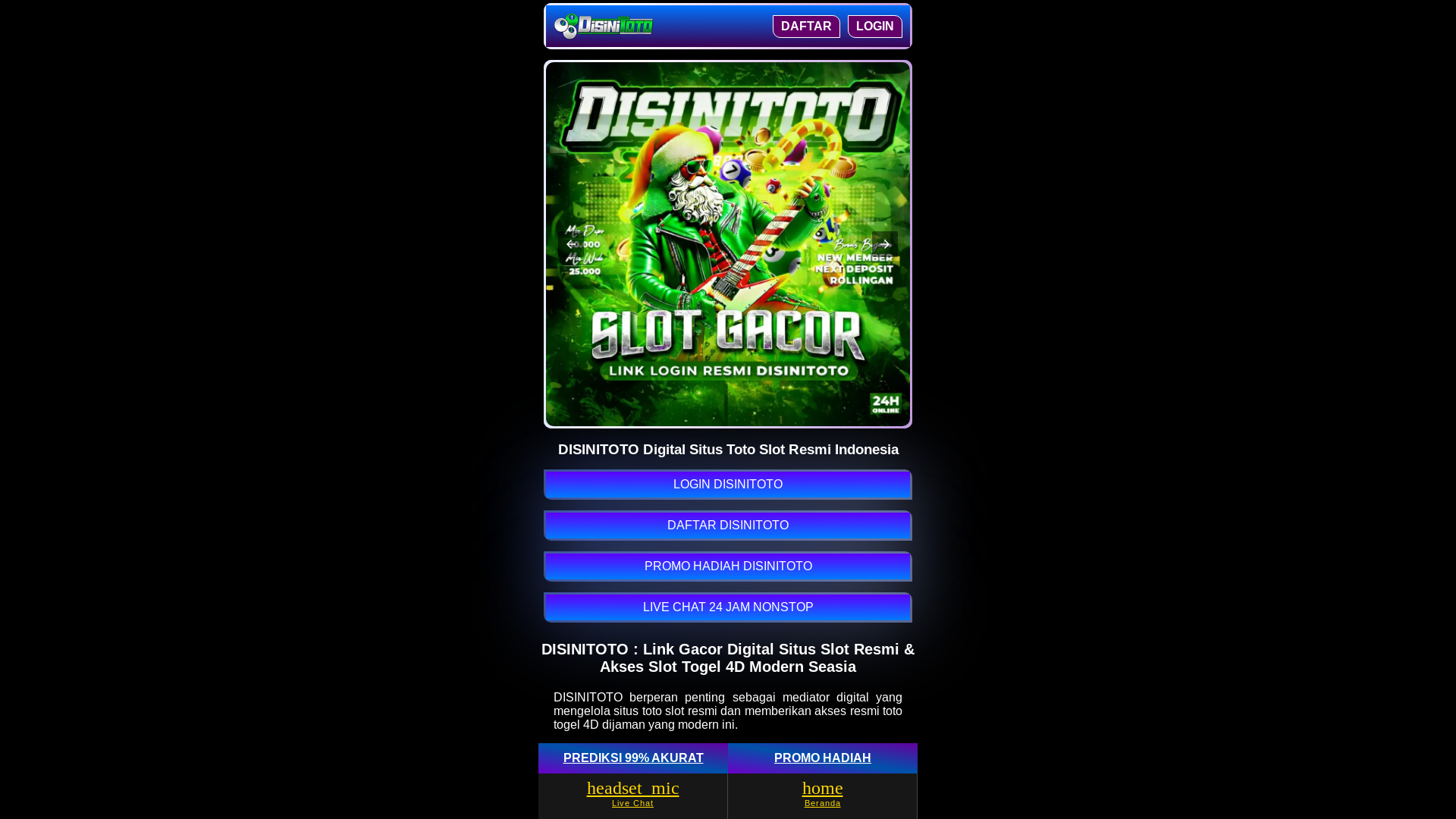 website screenshot of https://disini-toto-amanah.pages.dev/