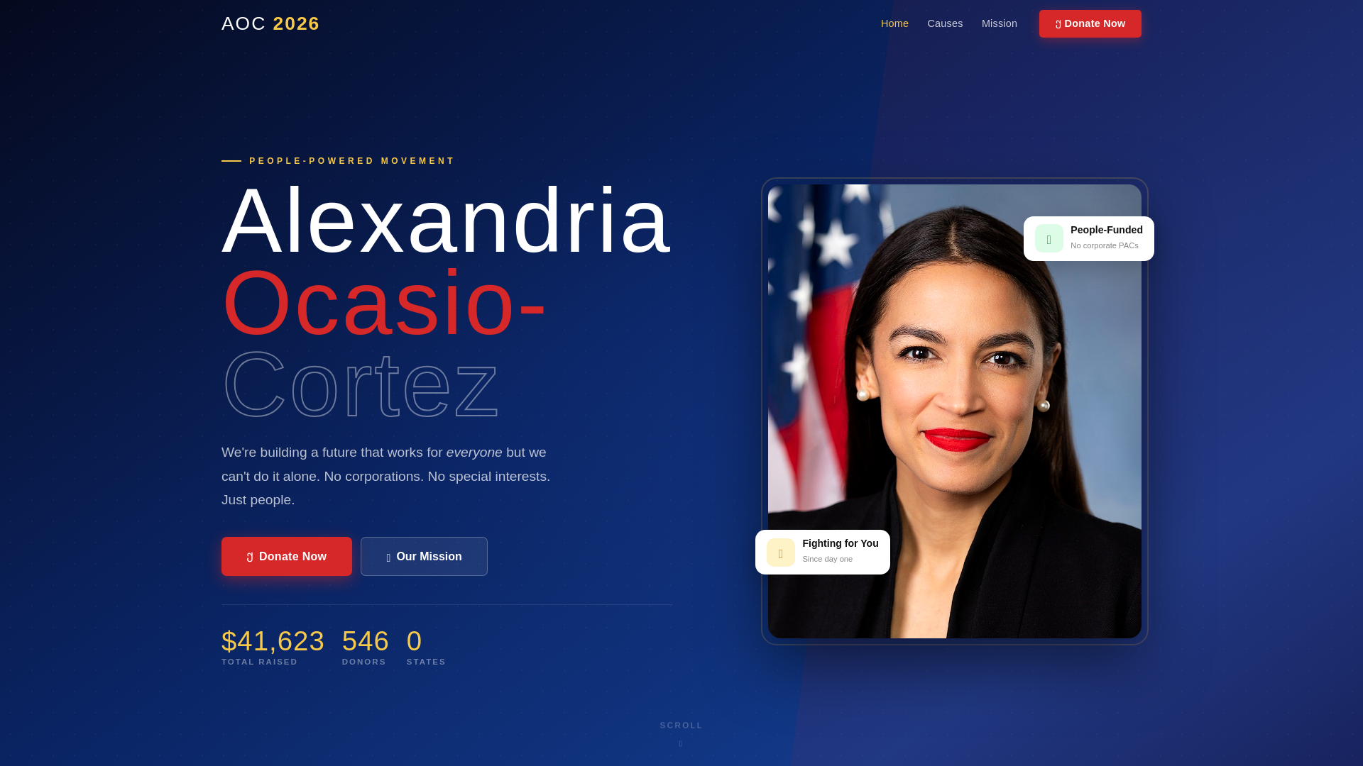 website screenshot of https://a-cortezocasiofoundation.org