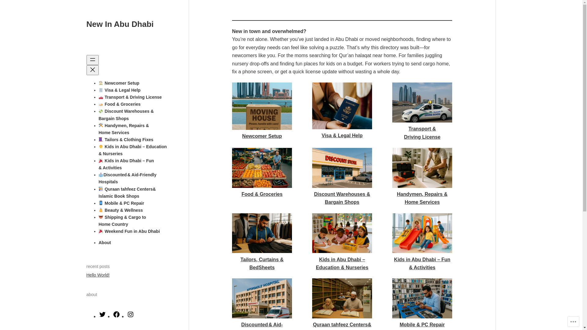 website screenshot of https://newinabudhabi.com/