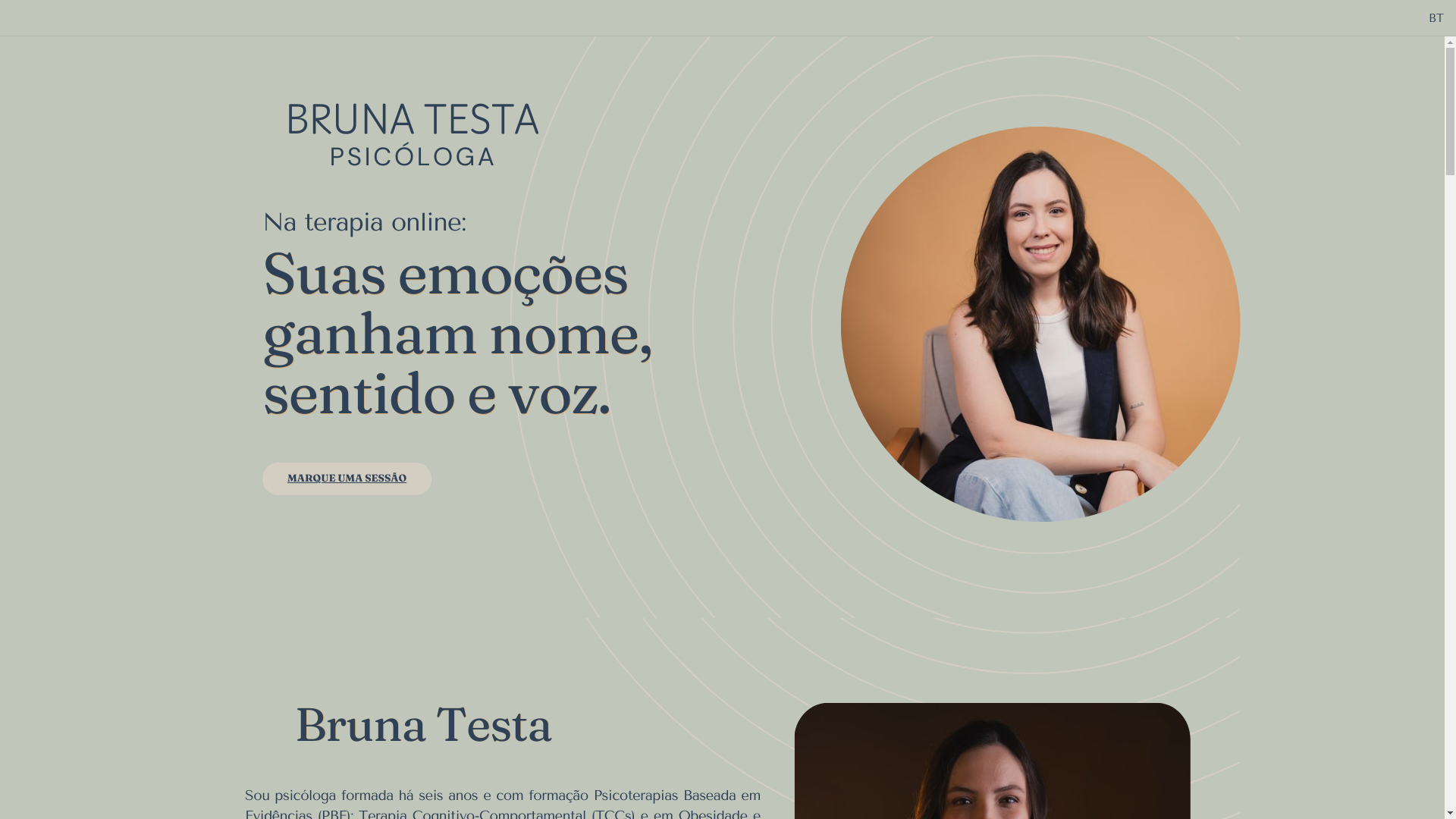 website screenshot of https://brunatestapsi.com/