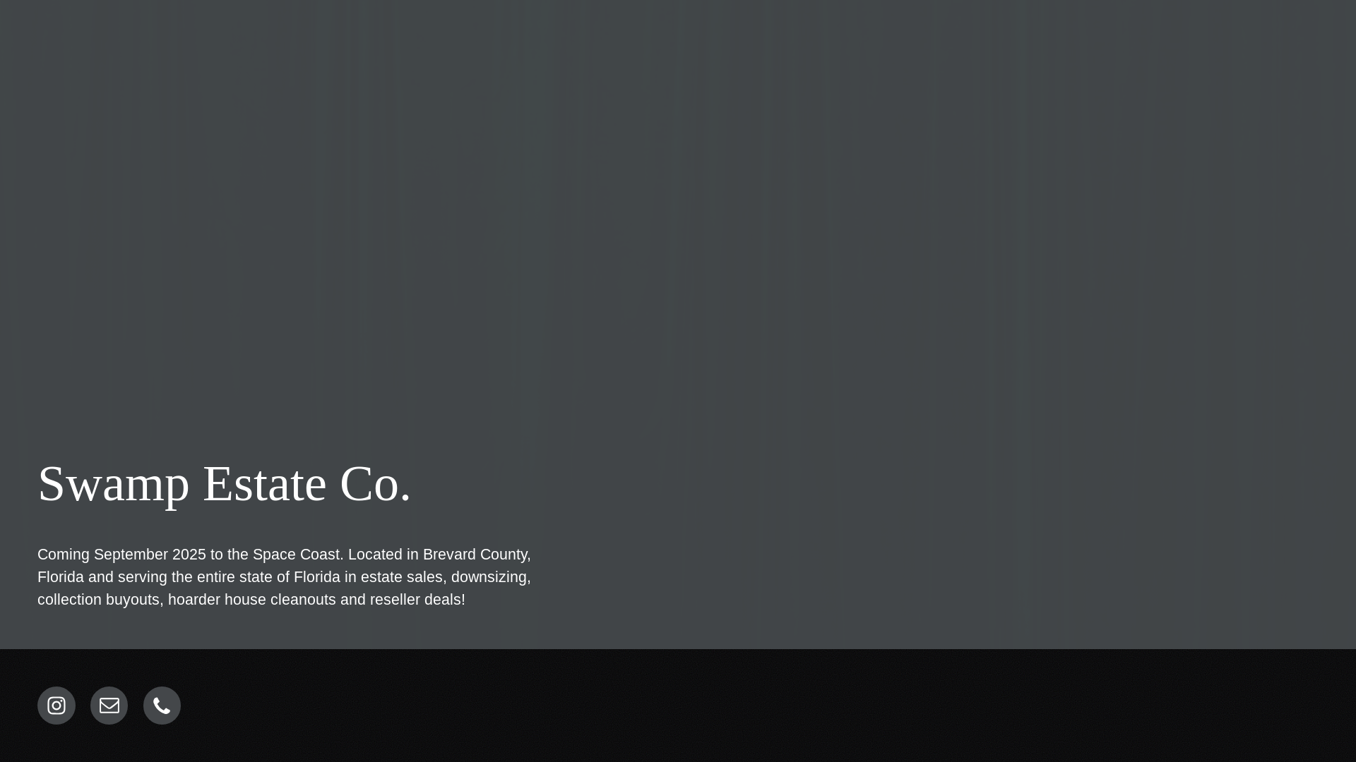 website screenshot of https://swampestateco.com/