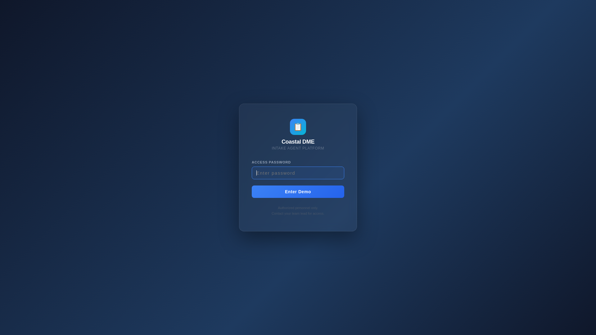website screenshot of https://coastaldmedemo.com/