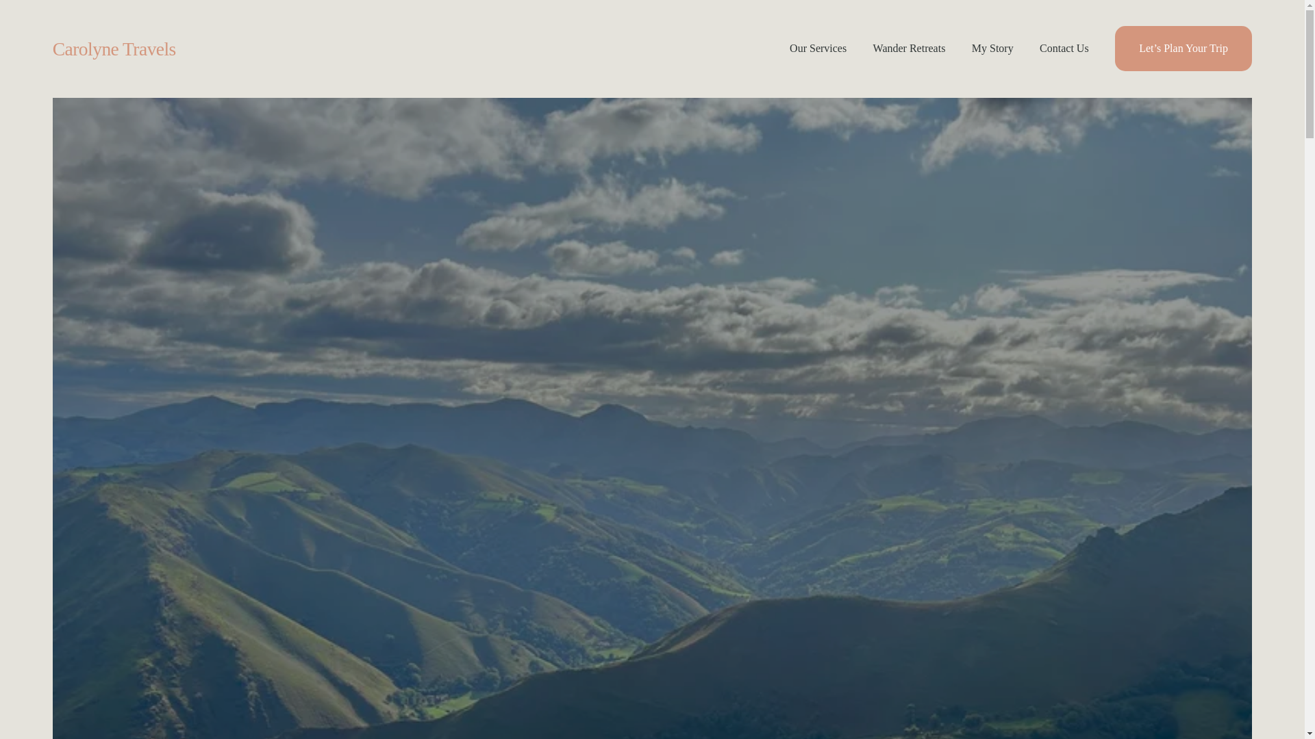 website screenshot of https://carolynetravels.com/