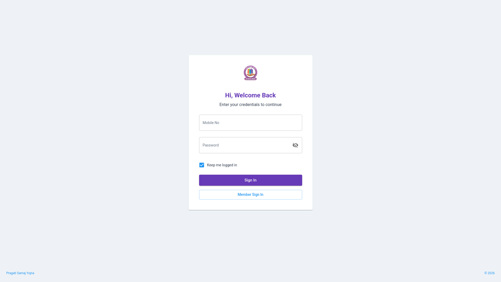 website screenshot of https://pragatisamajikseva.com/