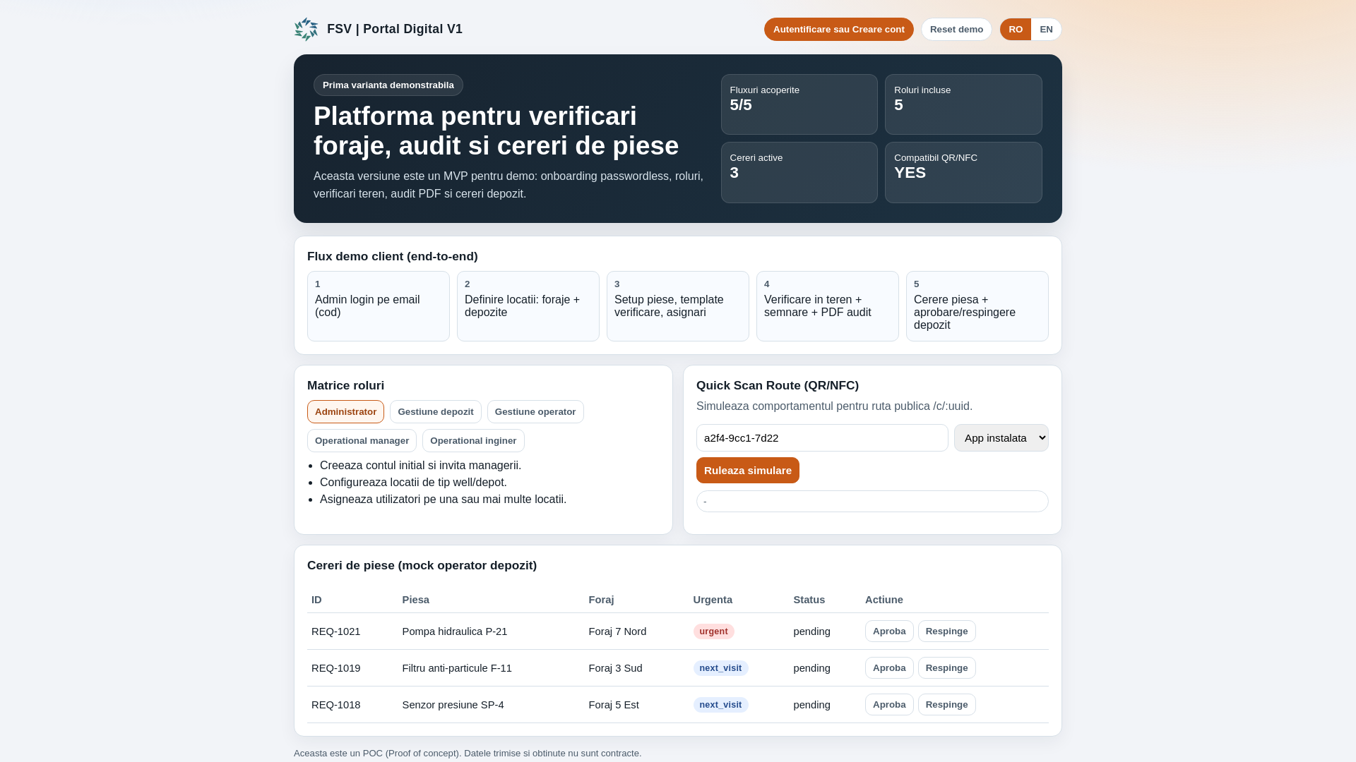 website screenshot of https://fsv-digital-poc.pages.dev/