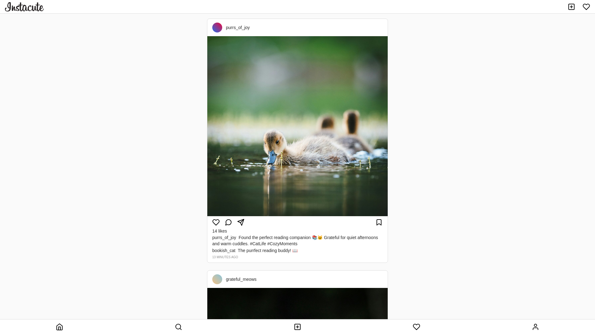 website screenshot of https://instacute.pages.dev/