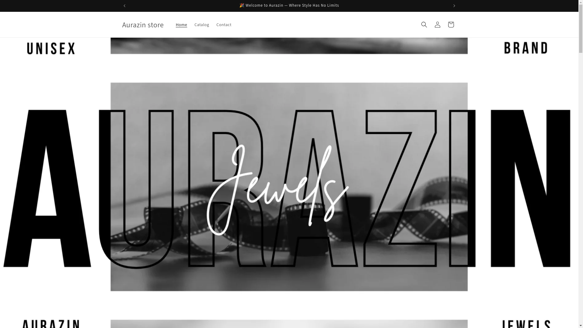 website screenshot of https://aurazin.shop/