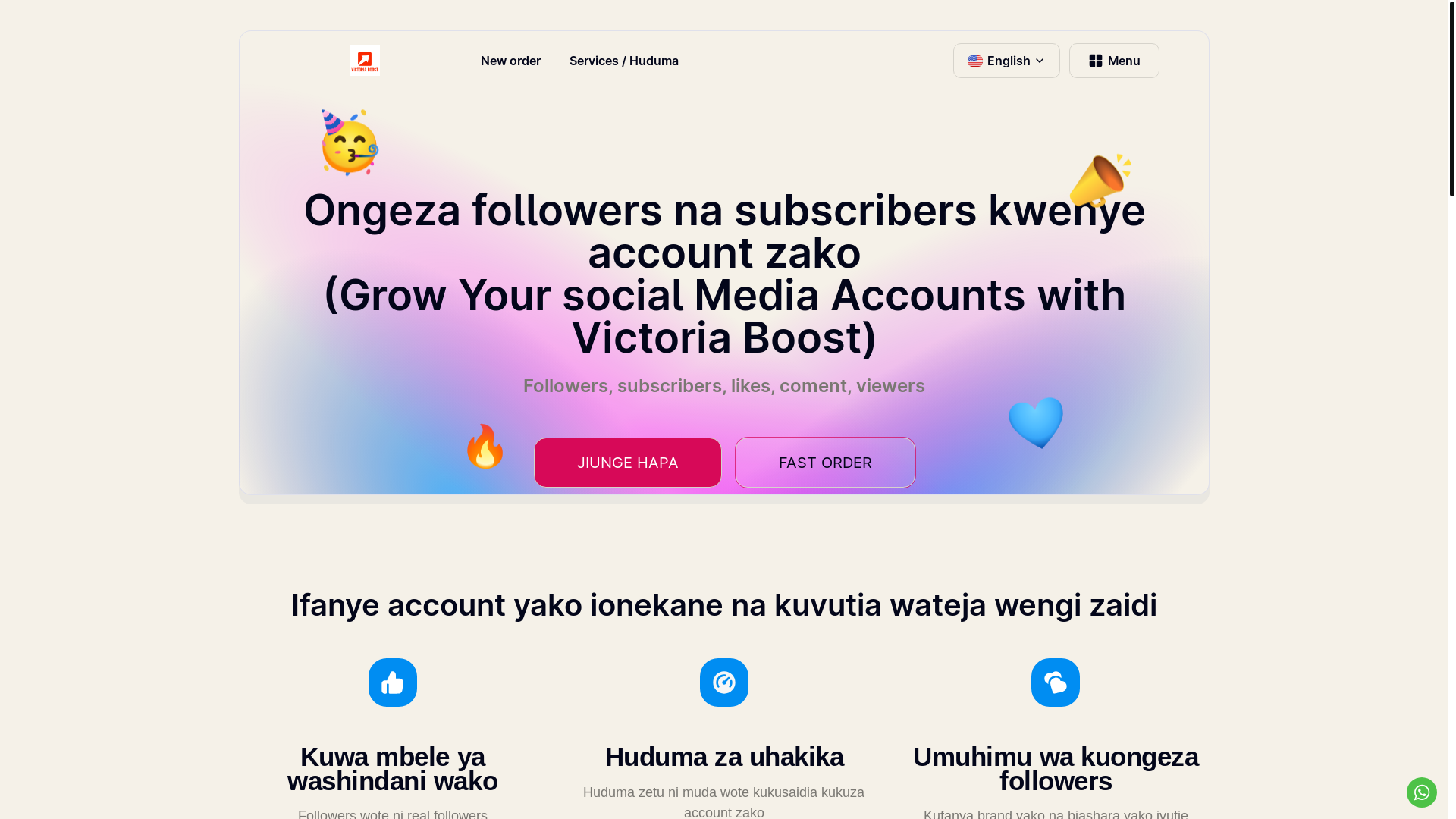 website screenshot of https://victoriagrowth.com/