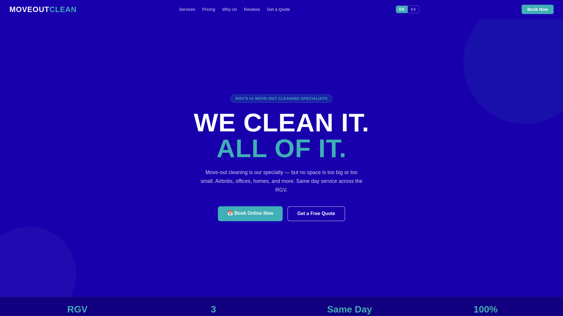 website screenshot of https://bookmoveoutclean.com/