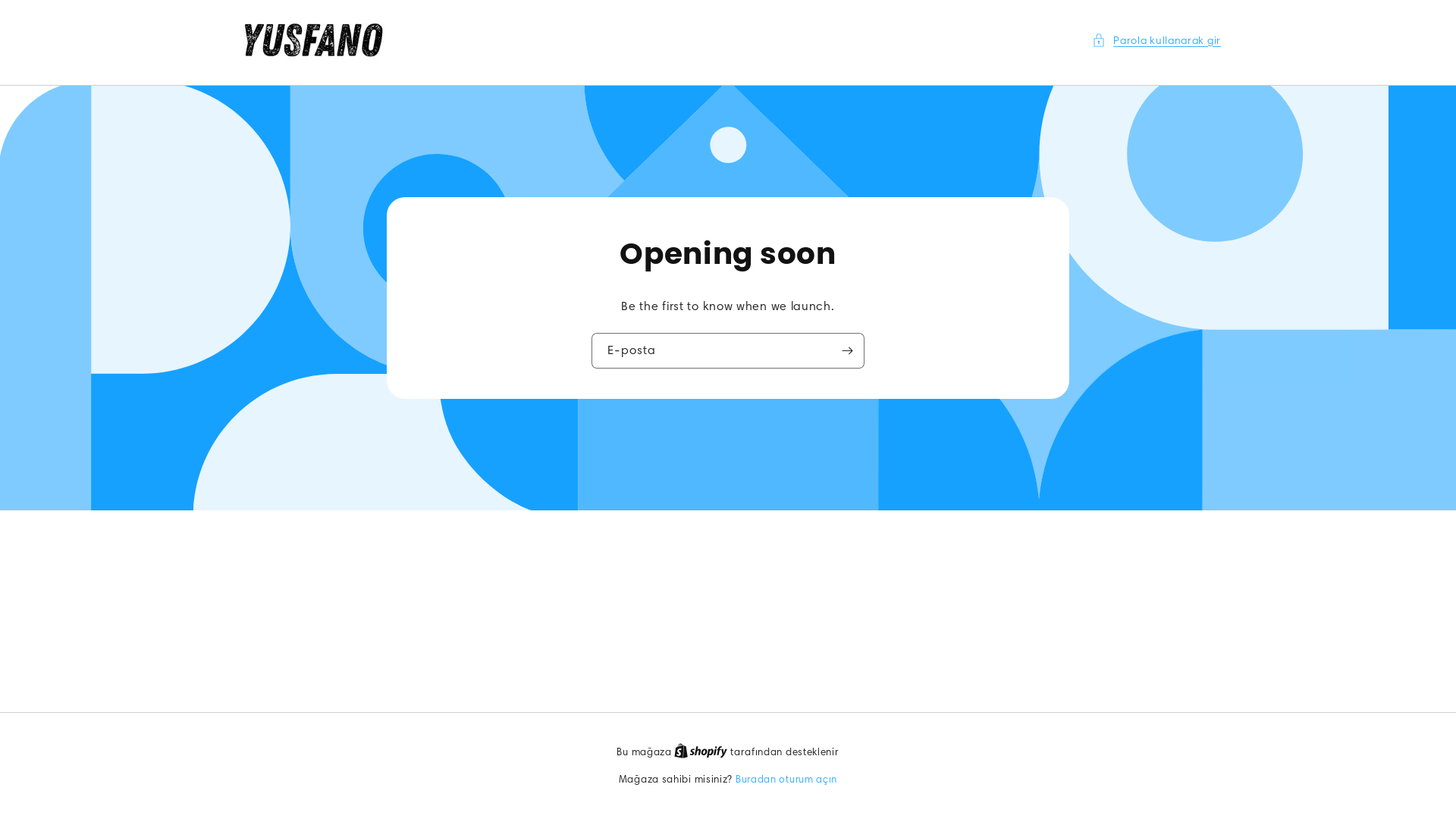 website screenshot of https://yusfano.com/