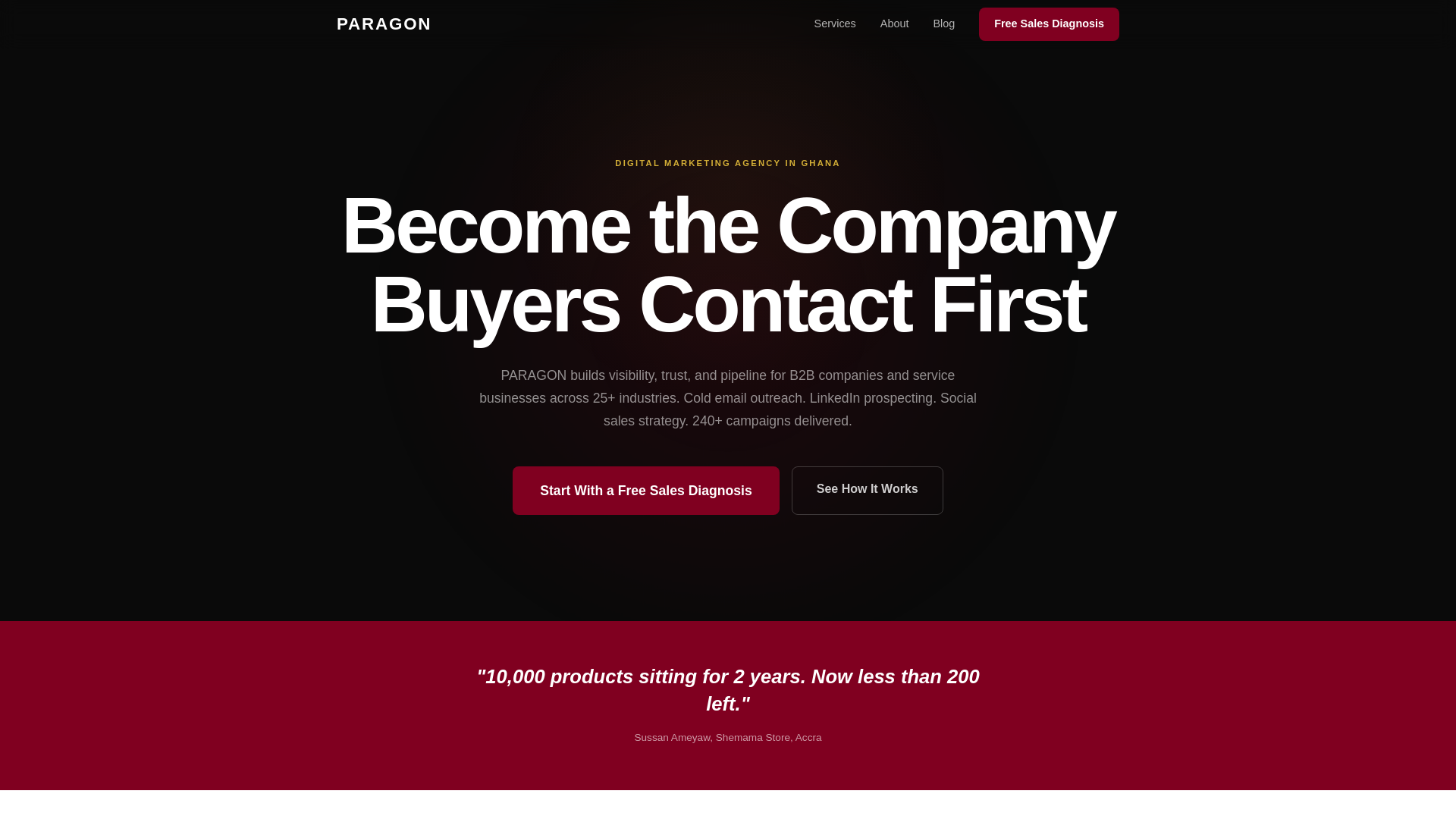 website screenshot of https://paragonverve.pages.dev/