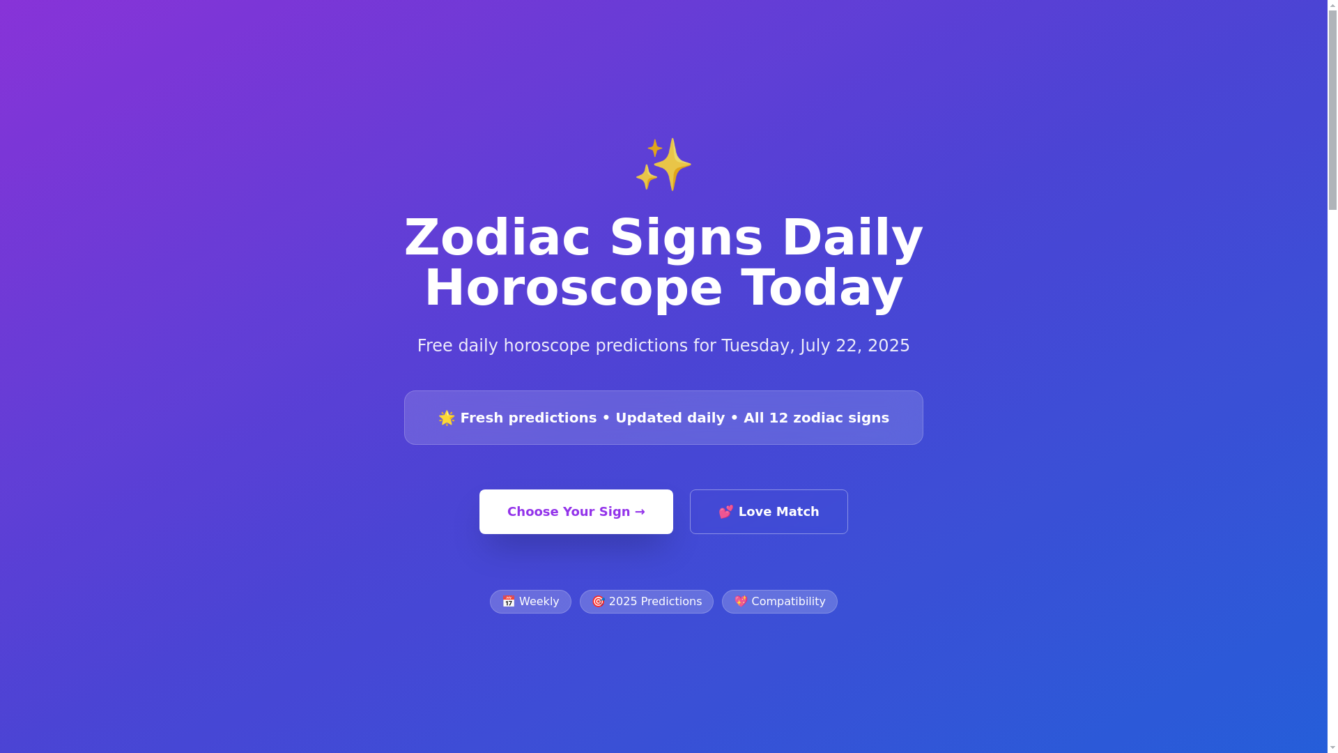 website screenshot of https://zodiact.app/