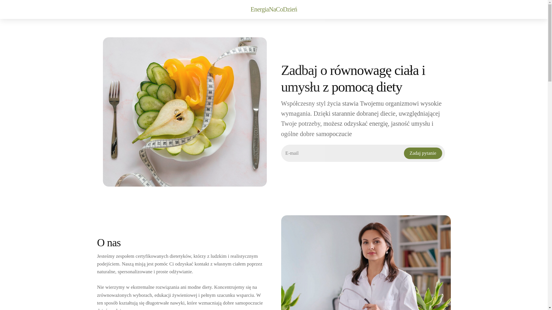 website screenshot of https://energianacodzienlife.info/