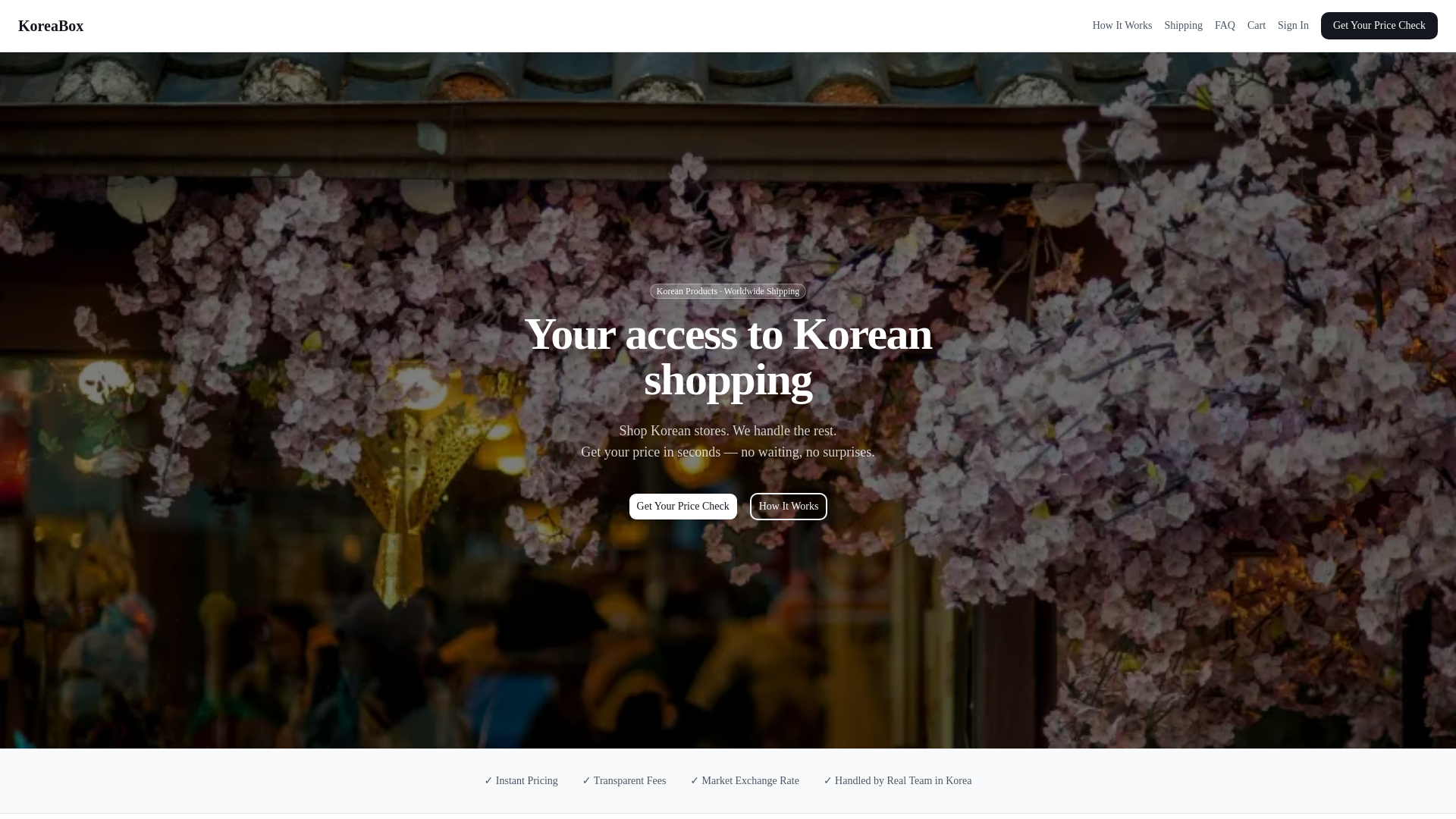 website screenshot of https://getkoreabox.com/