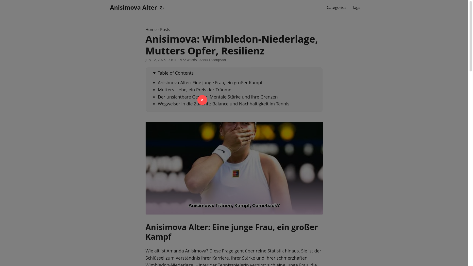 website screenshot of https://anisimova-alter.pages.dev/