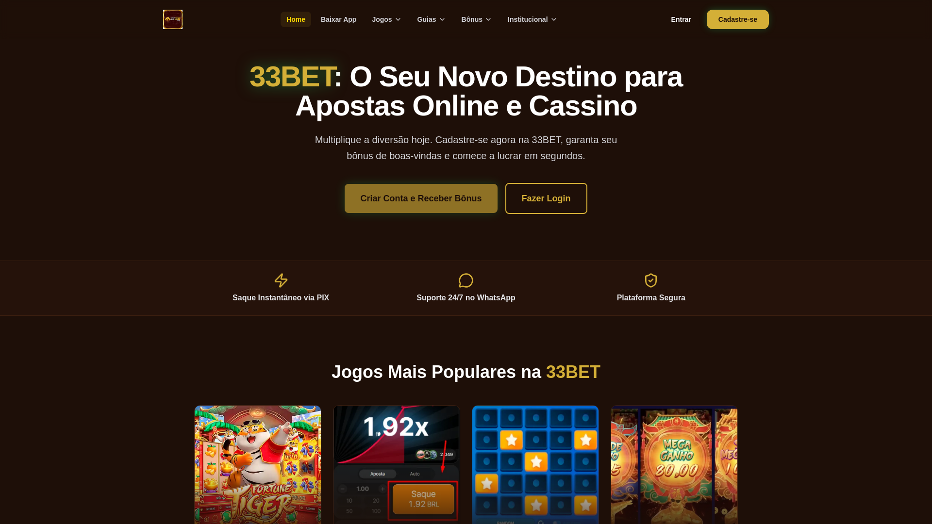 website screenshot of https://33betsss.com/