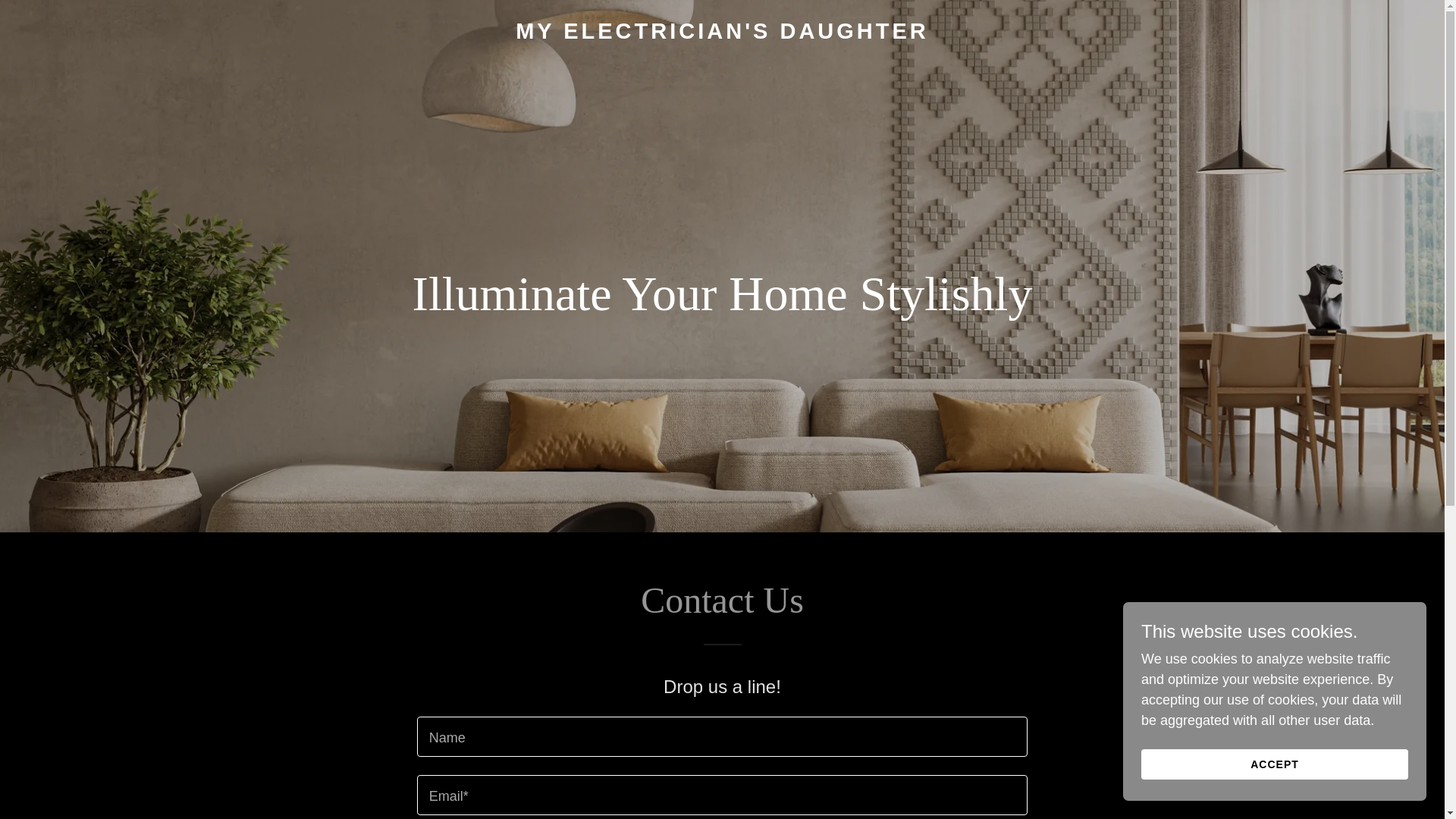 website screenshot of https://myelectriciansdaughter.com/
