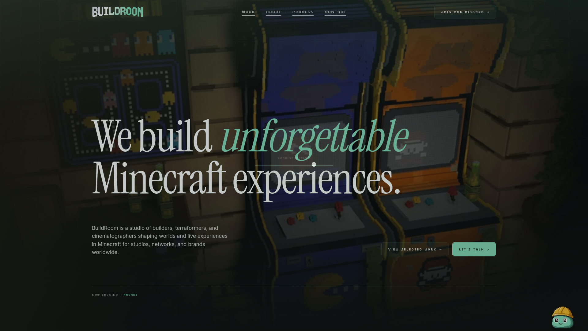 website screenshot of https://buildroomstudios.com/