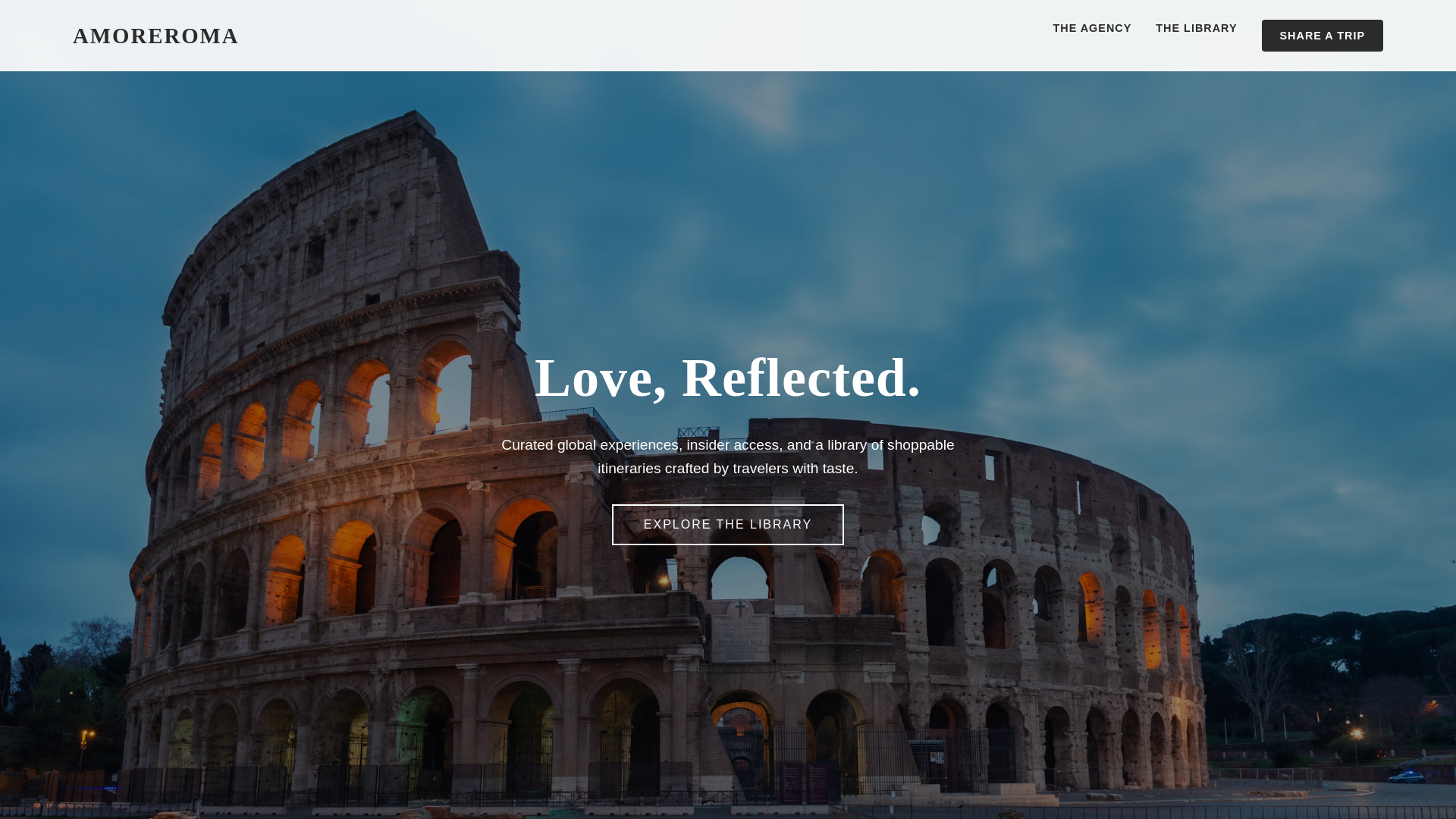 website screenshot of https://amoreroma.pages.dev/